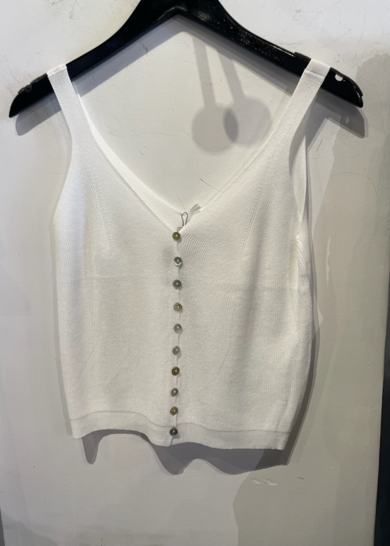 Knit button down tank +5 colors