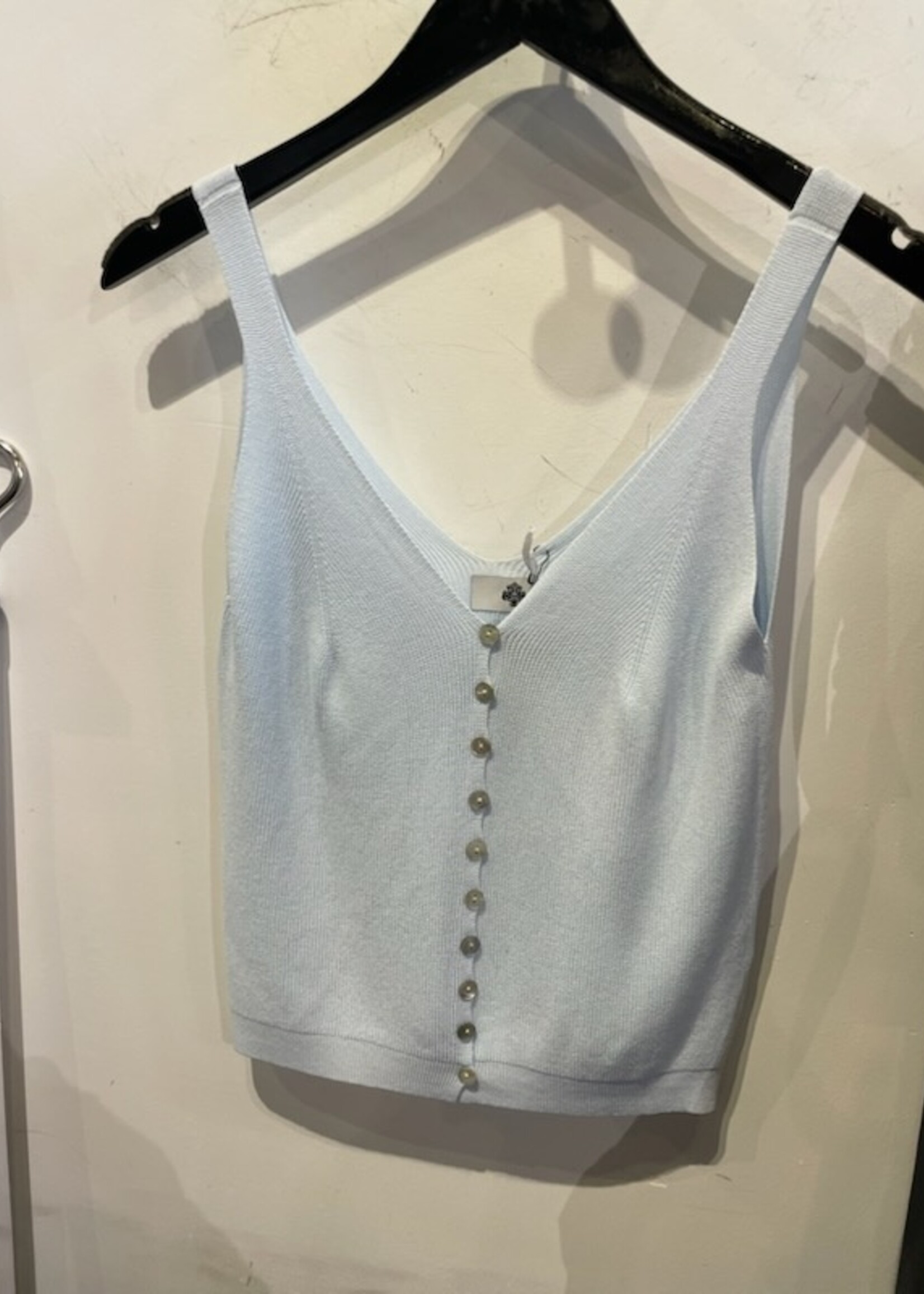 Knit button down tank +5 colors