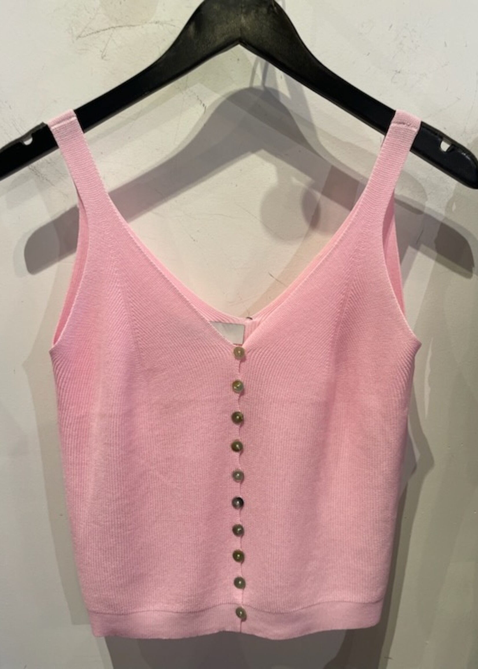 Knit button down tank +5 colors