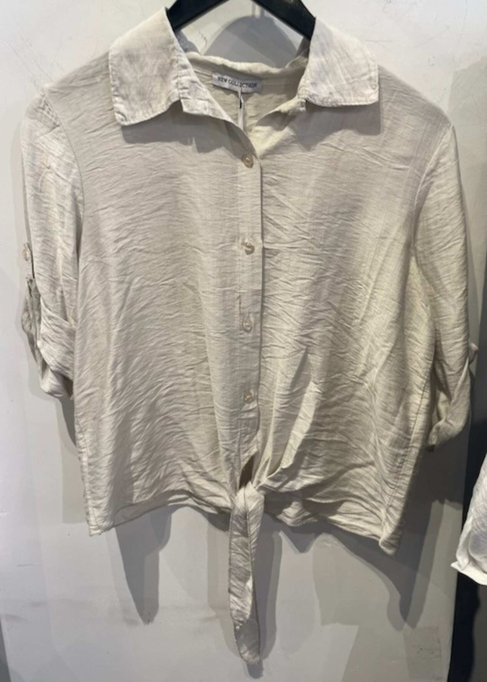 Tie front top +3 colors