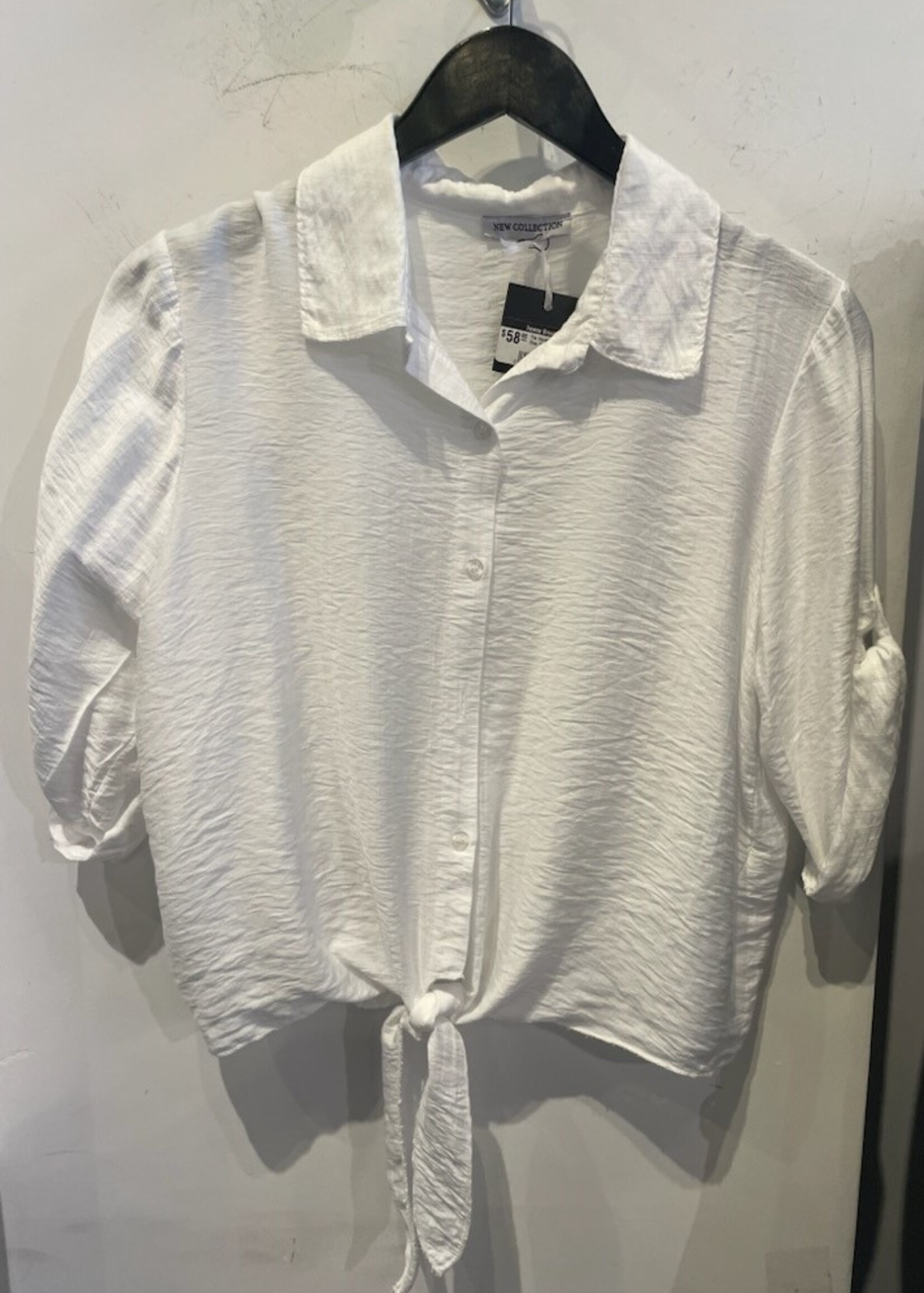 Tie front top +3 colors