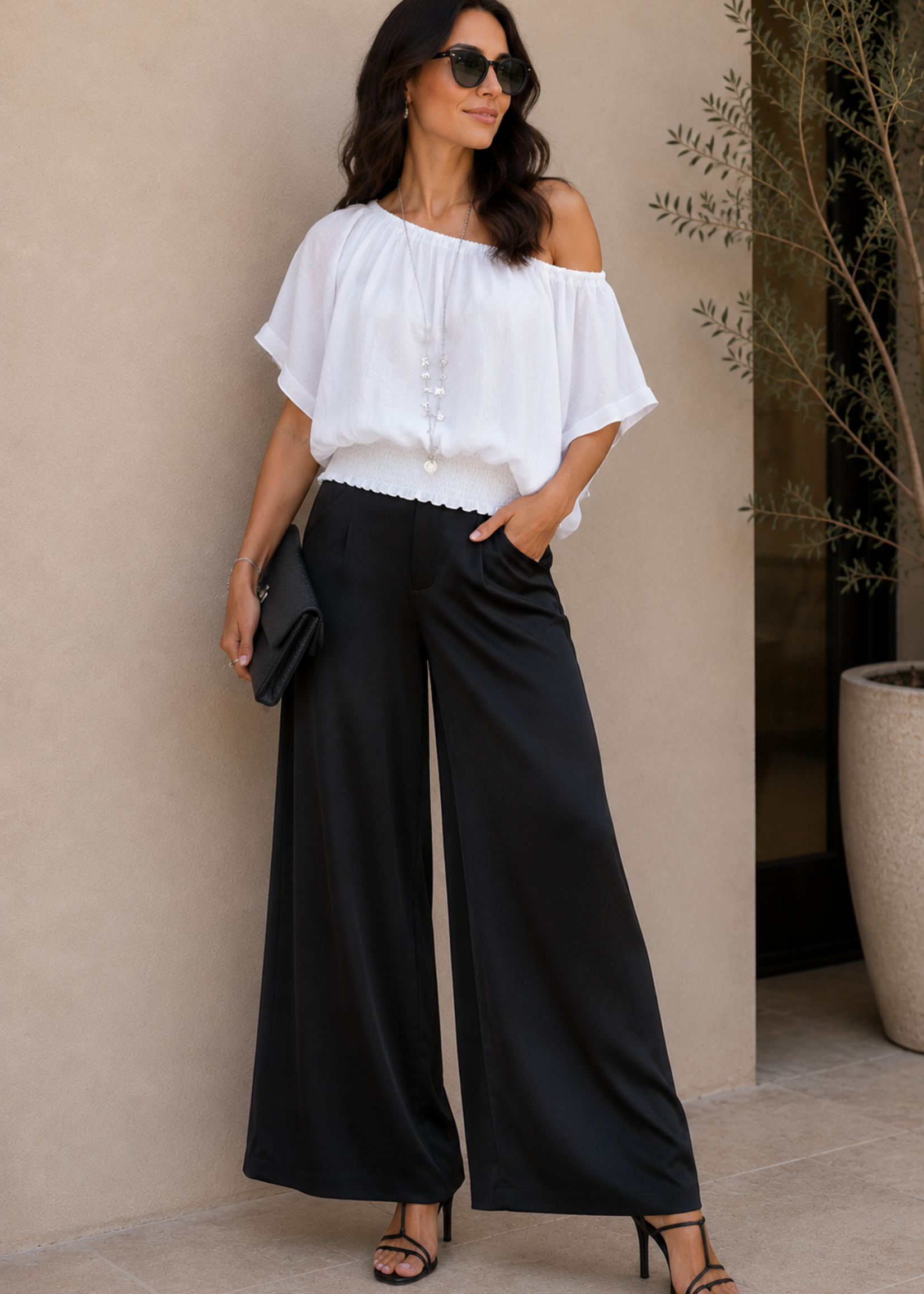 Banded hem blouse +3 colors