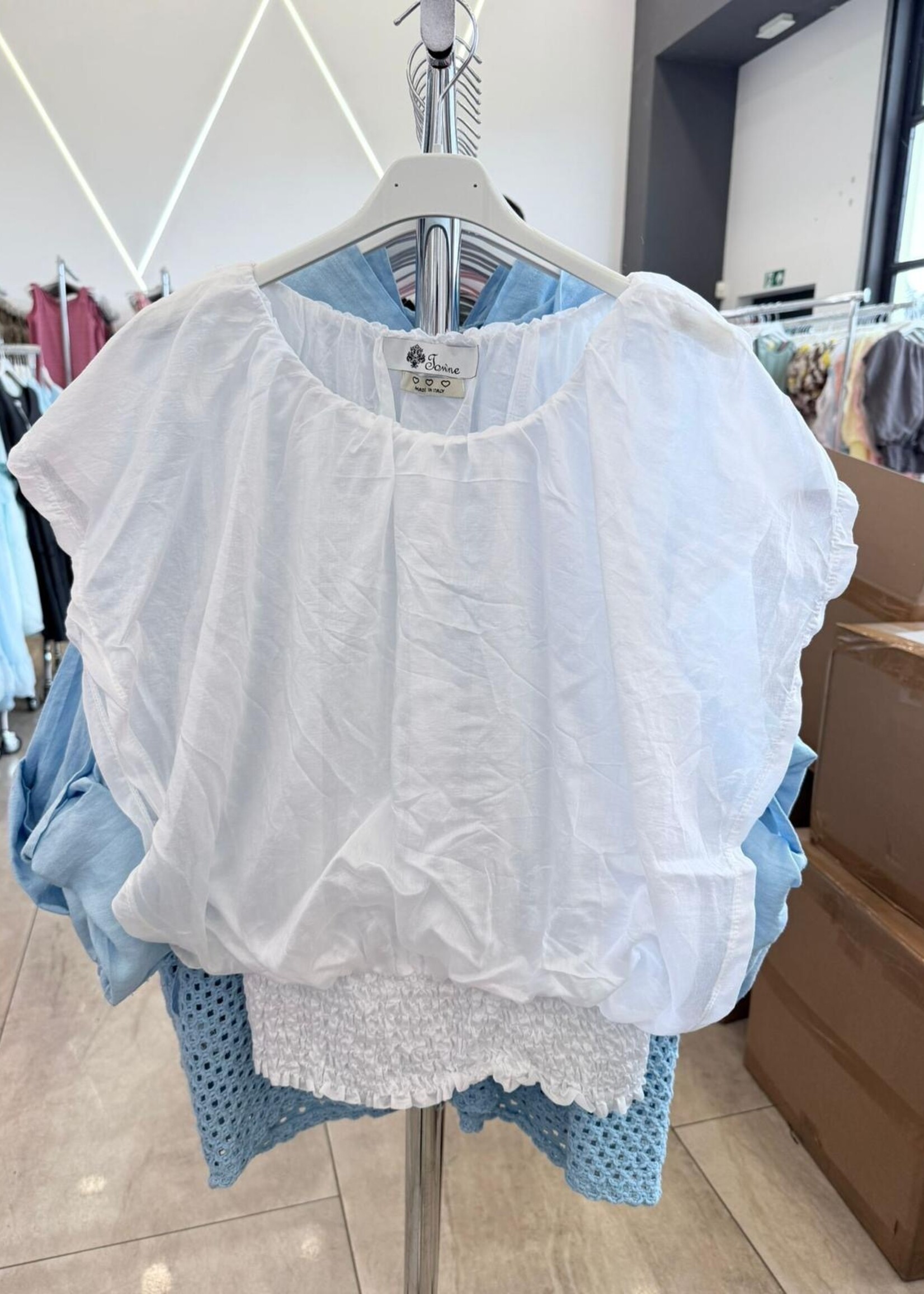 Banded hem blouse +3 colors