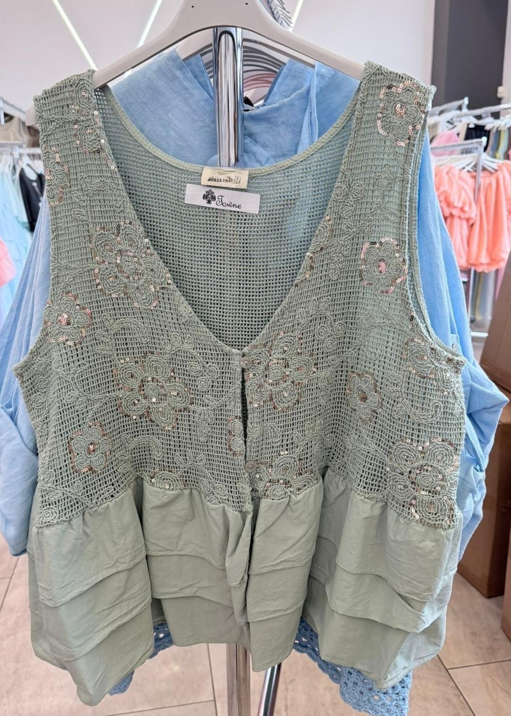 Mesh sequin top +3 colors