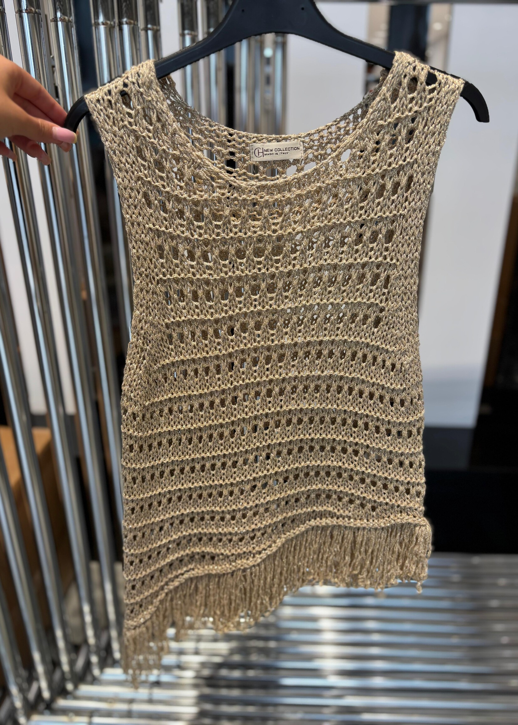 Crochet fringe tank +3 colors