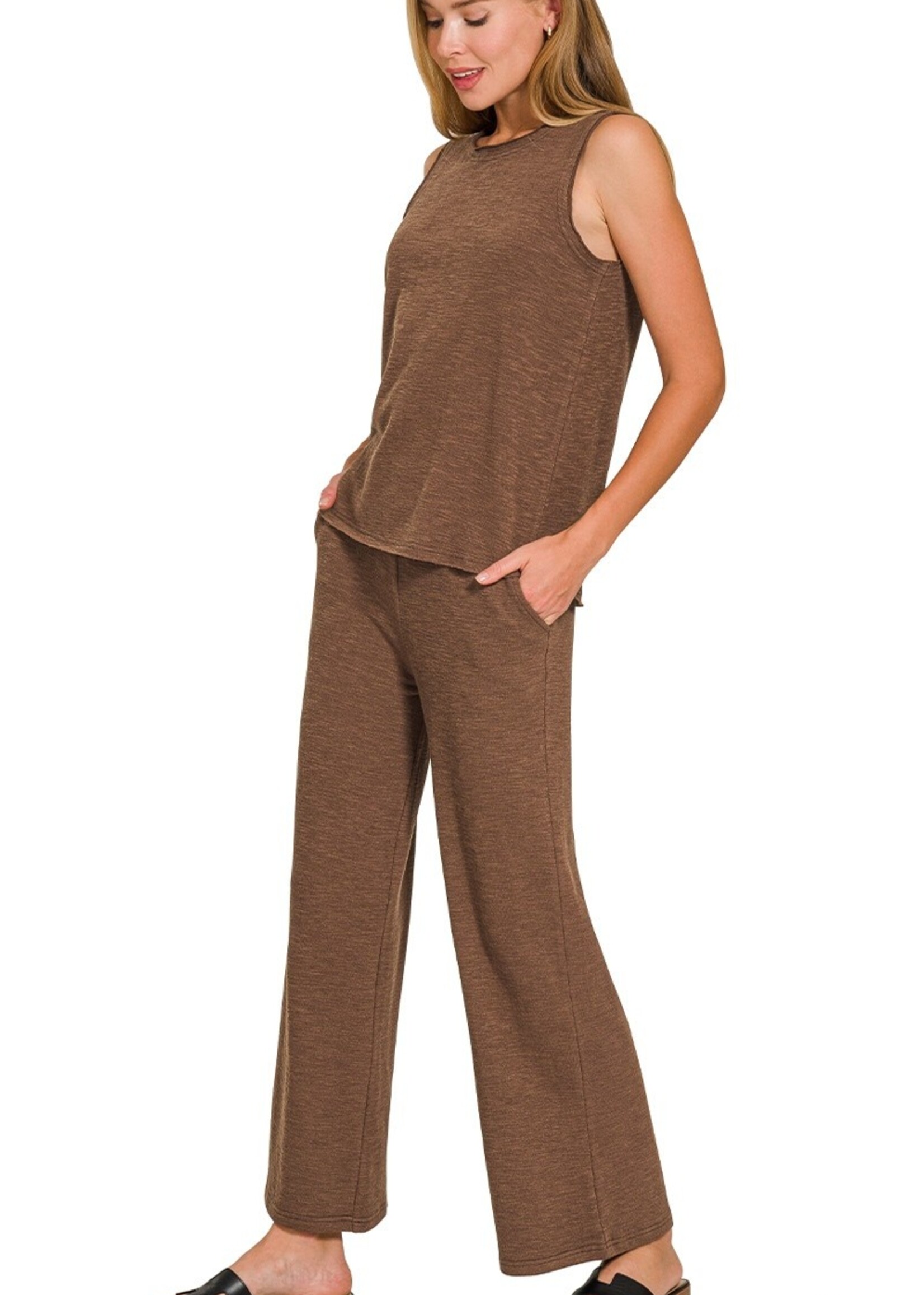 Slub tank/pant set +5 colors