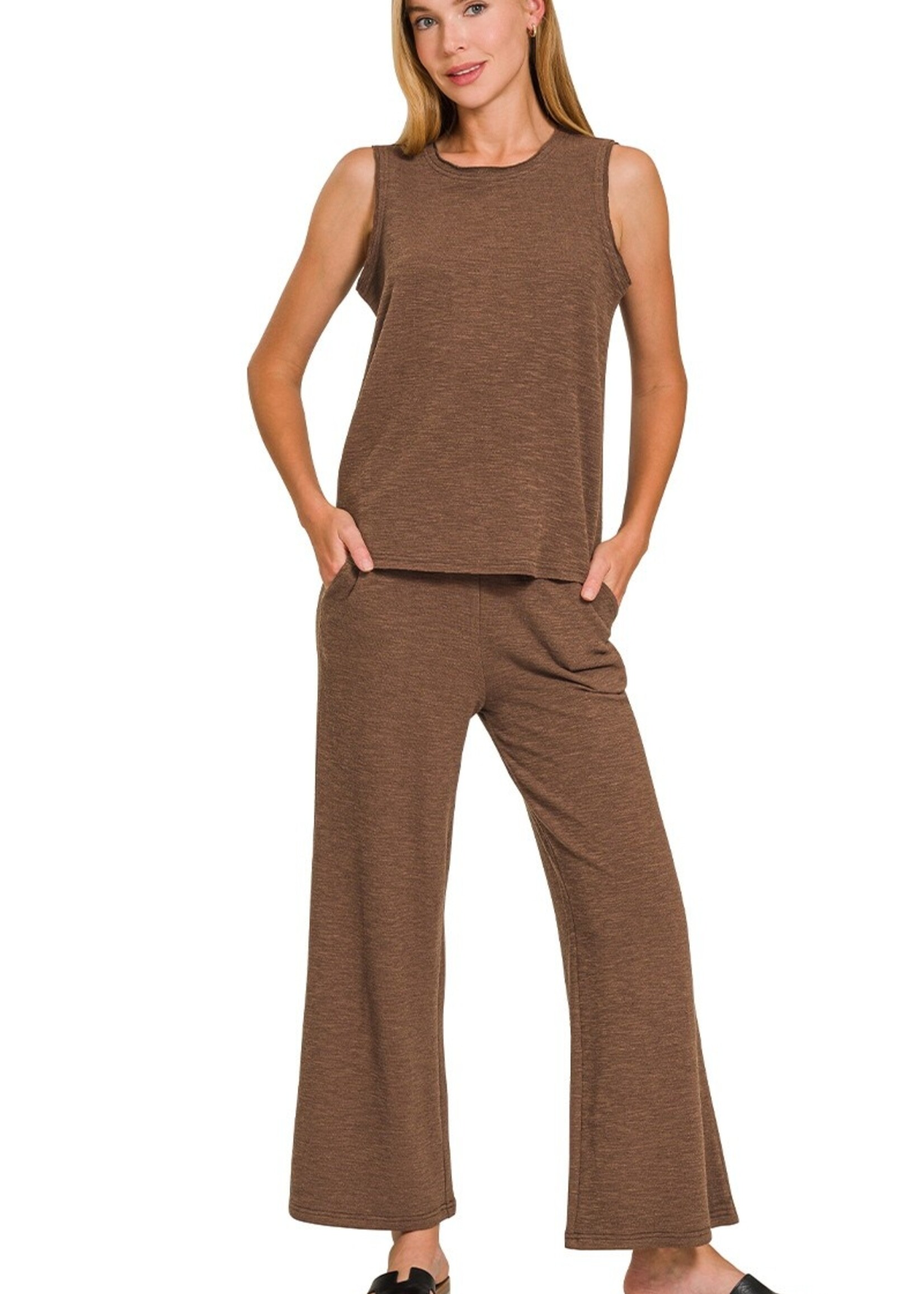 Slub tank/pant set +5 colors