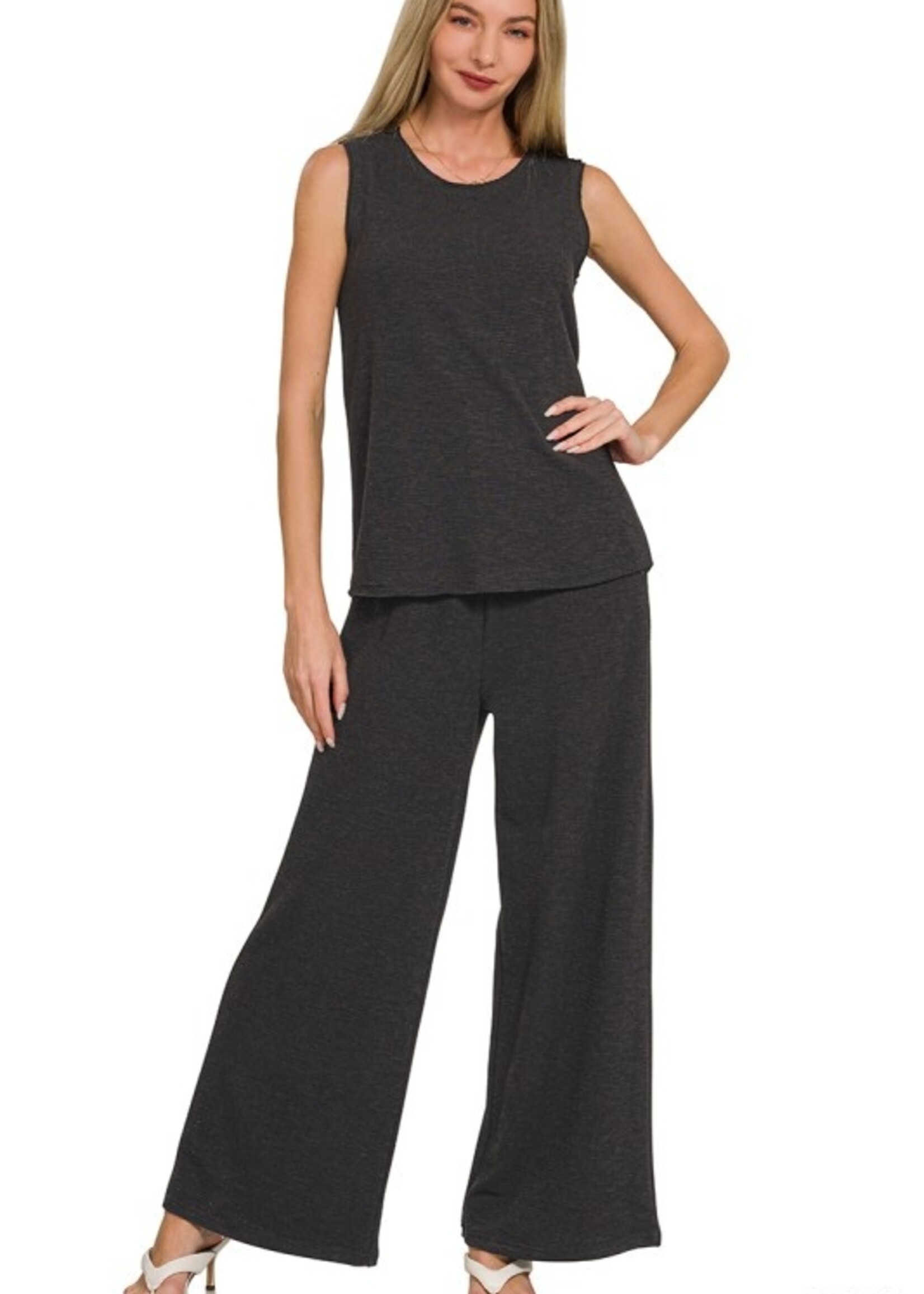 Slub tank/pant set +5 colors