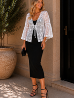 Mesh embroidered tie top +2 colors