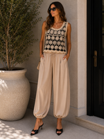 Crochet flower tank +2 colors