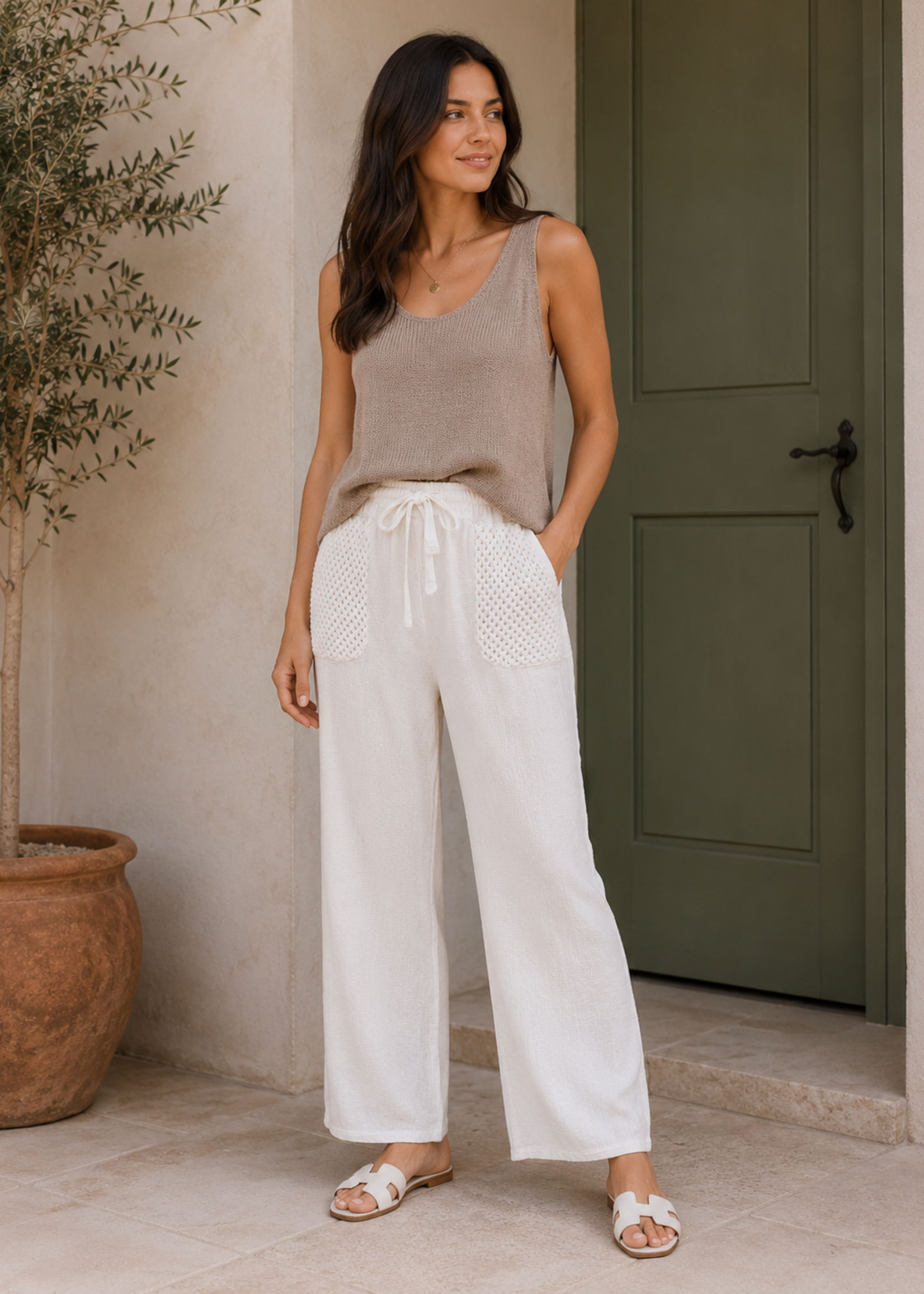 Crochet pocket pant +2 colors