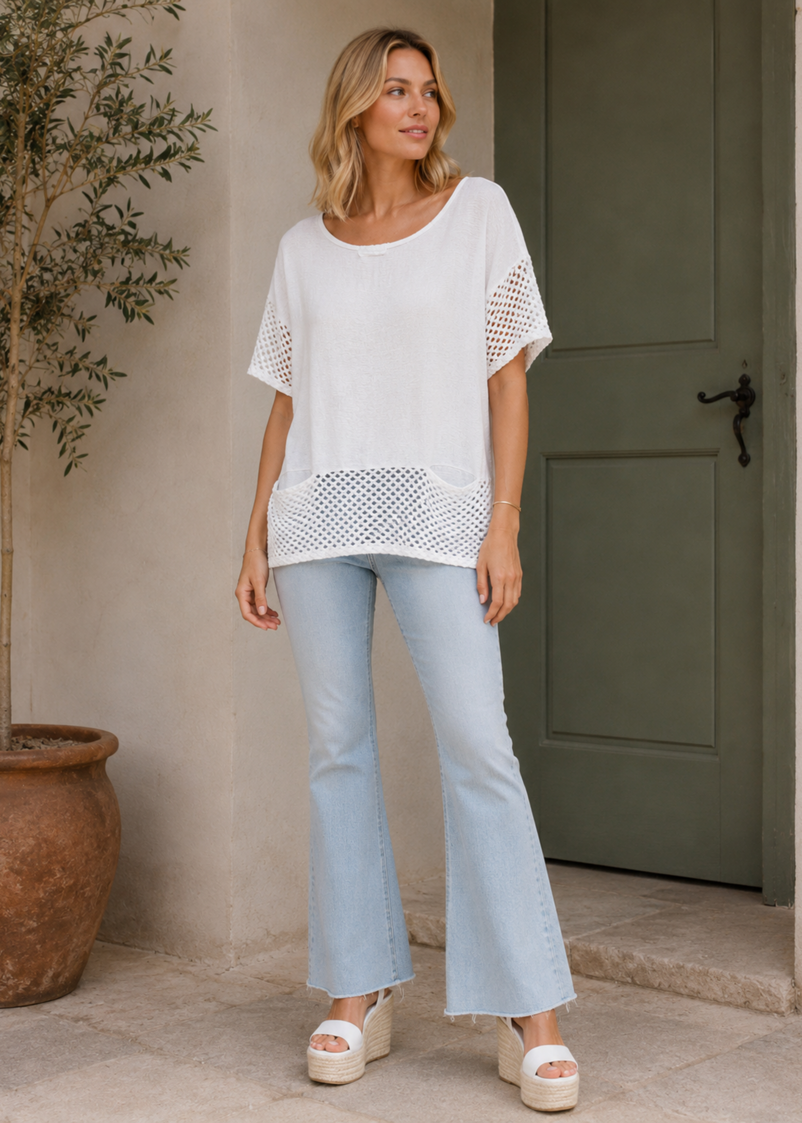 Crochet pocket top +2 colors