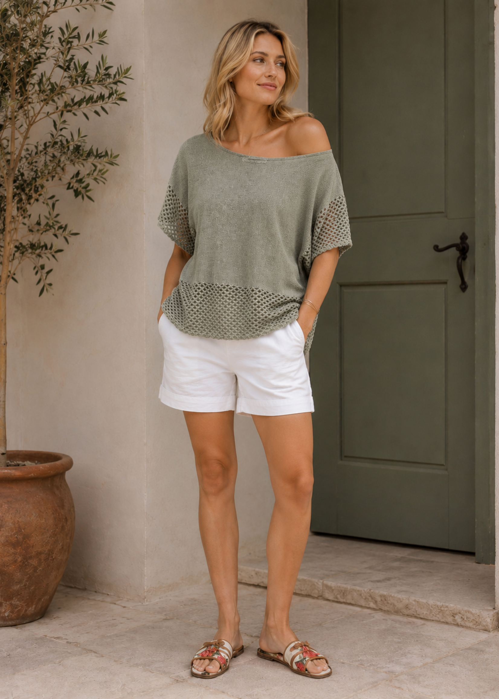 Crochet pocket top +2 colors