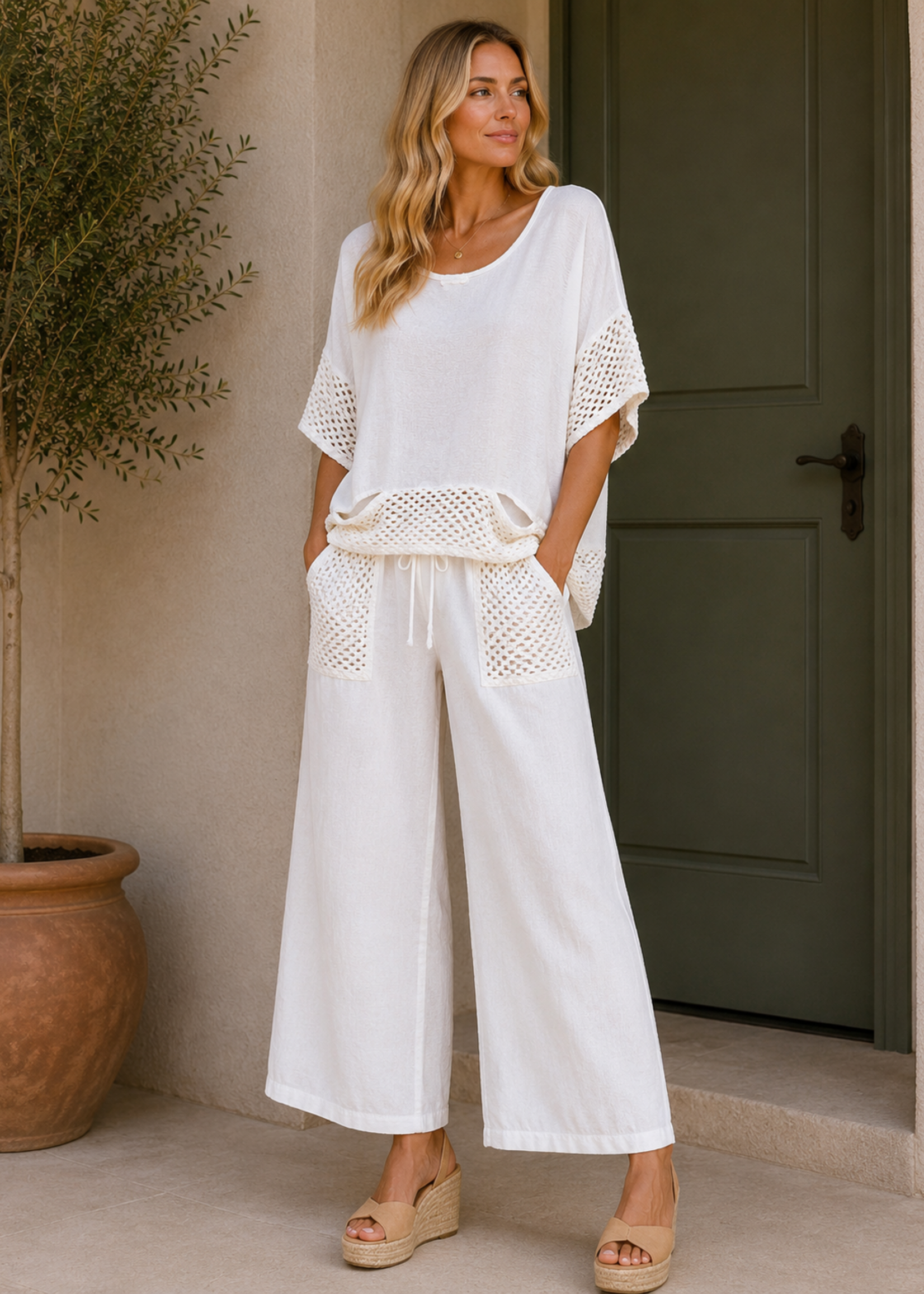 Crochet pocket top +2 colors