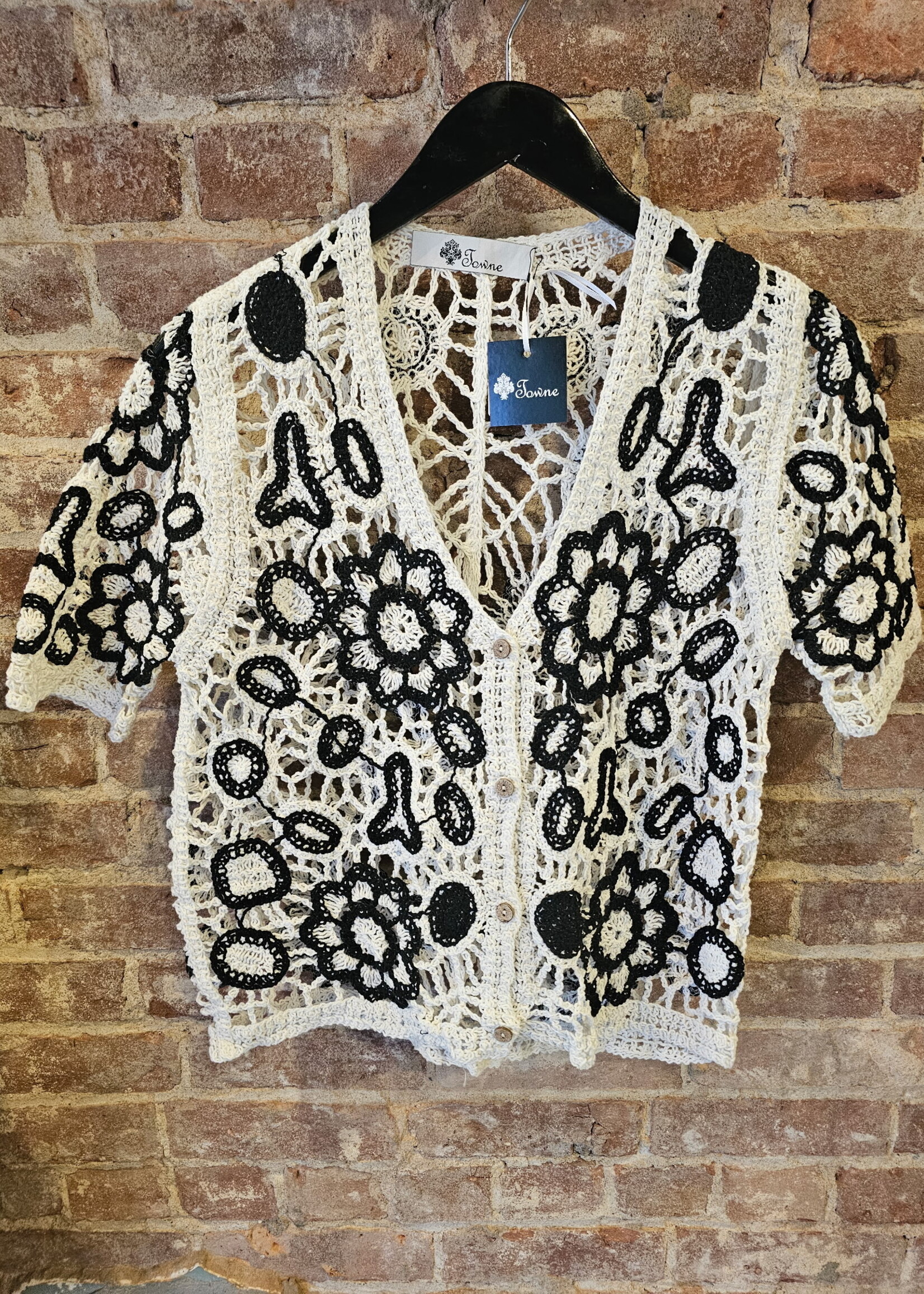 Two tone crochet top