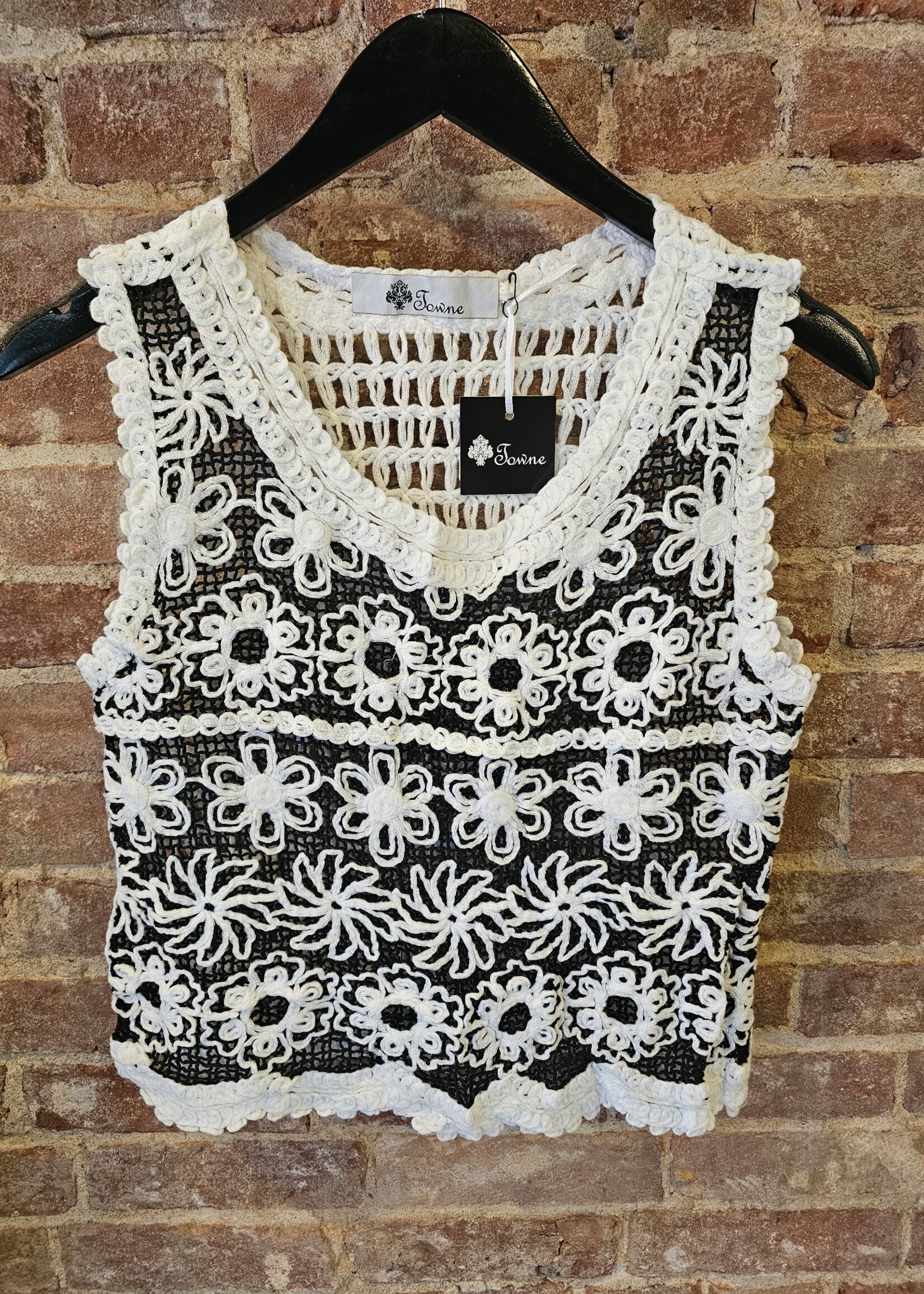 Crochet flower tank +2 colors