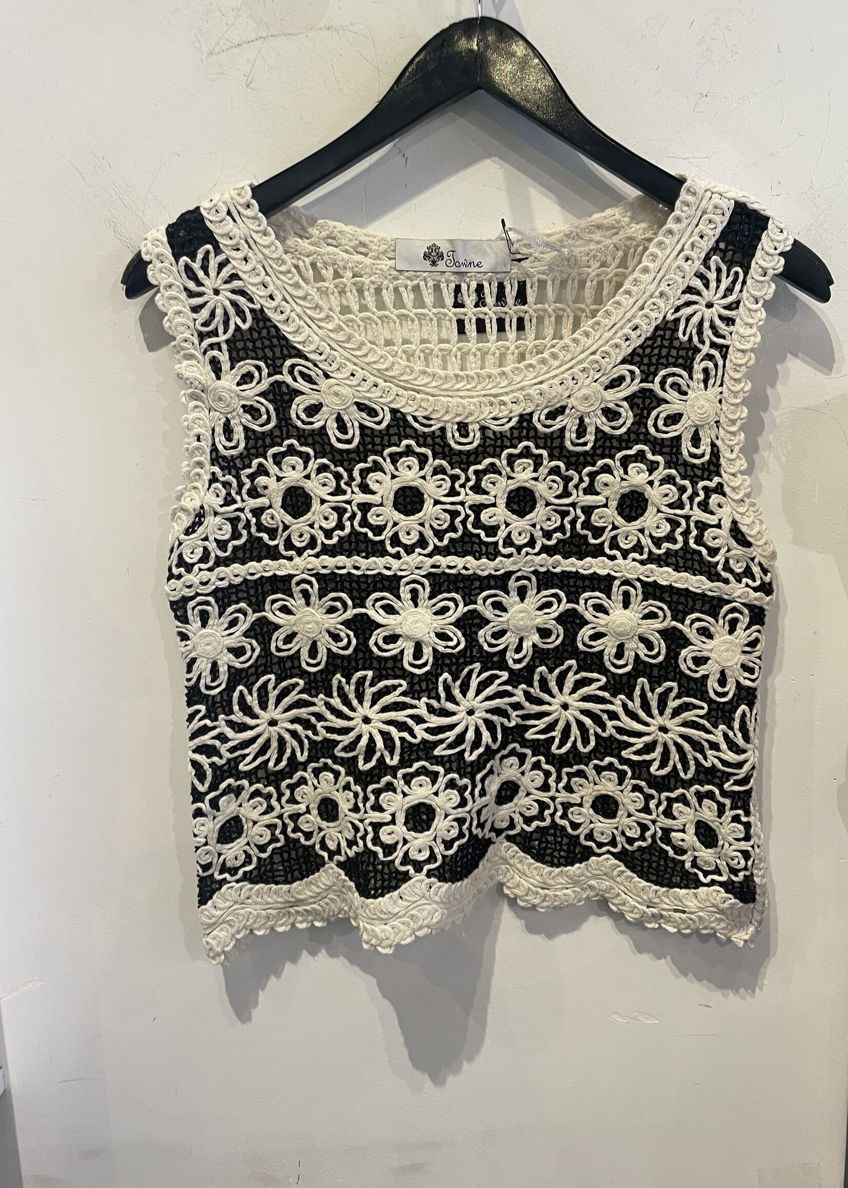 Crochet flower tank +2 colors