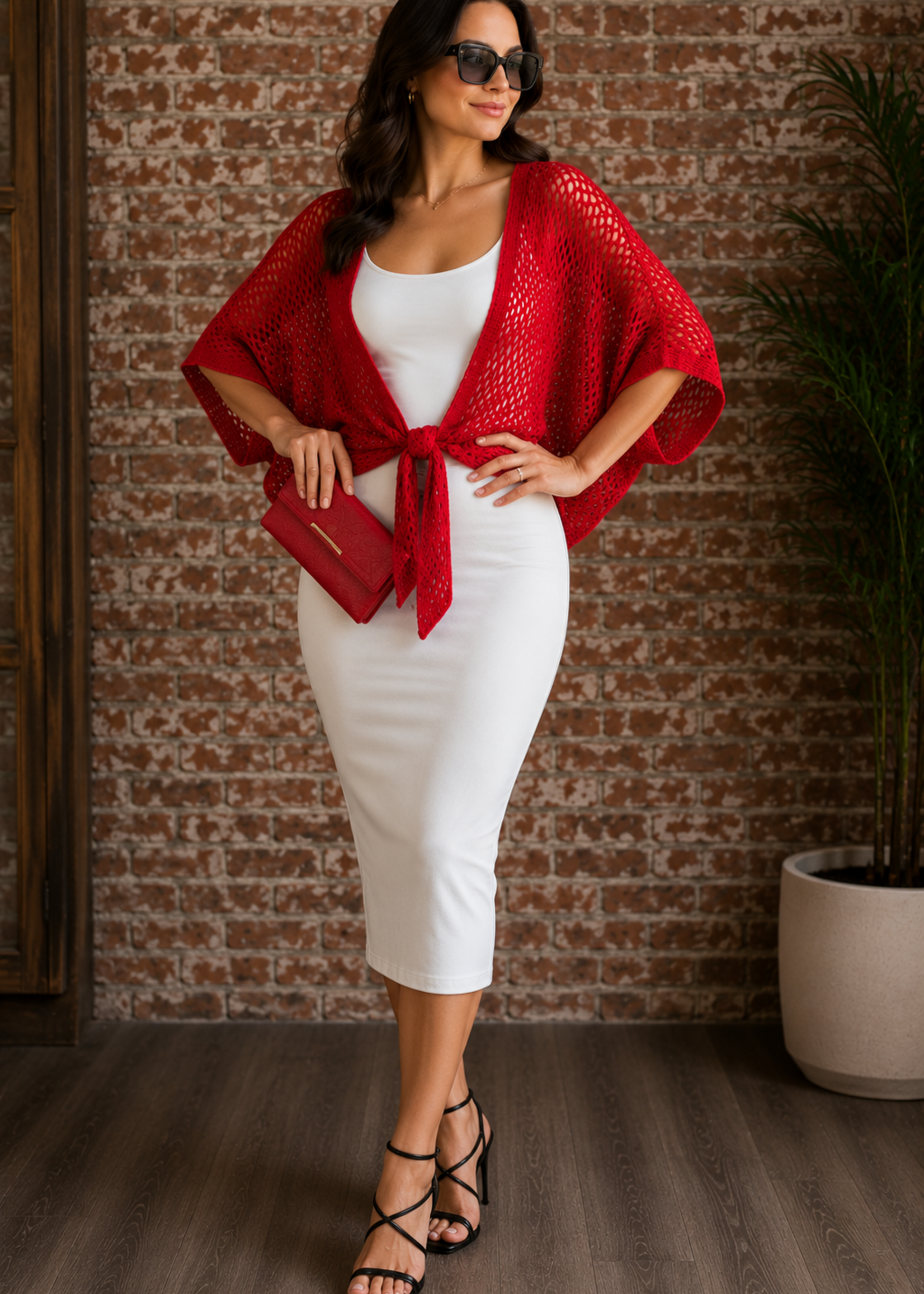 Crochet tie front +6 colors