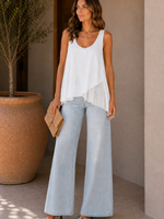 Sequin hem tank +2 colors
