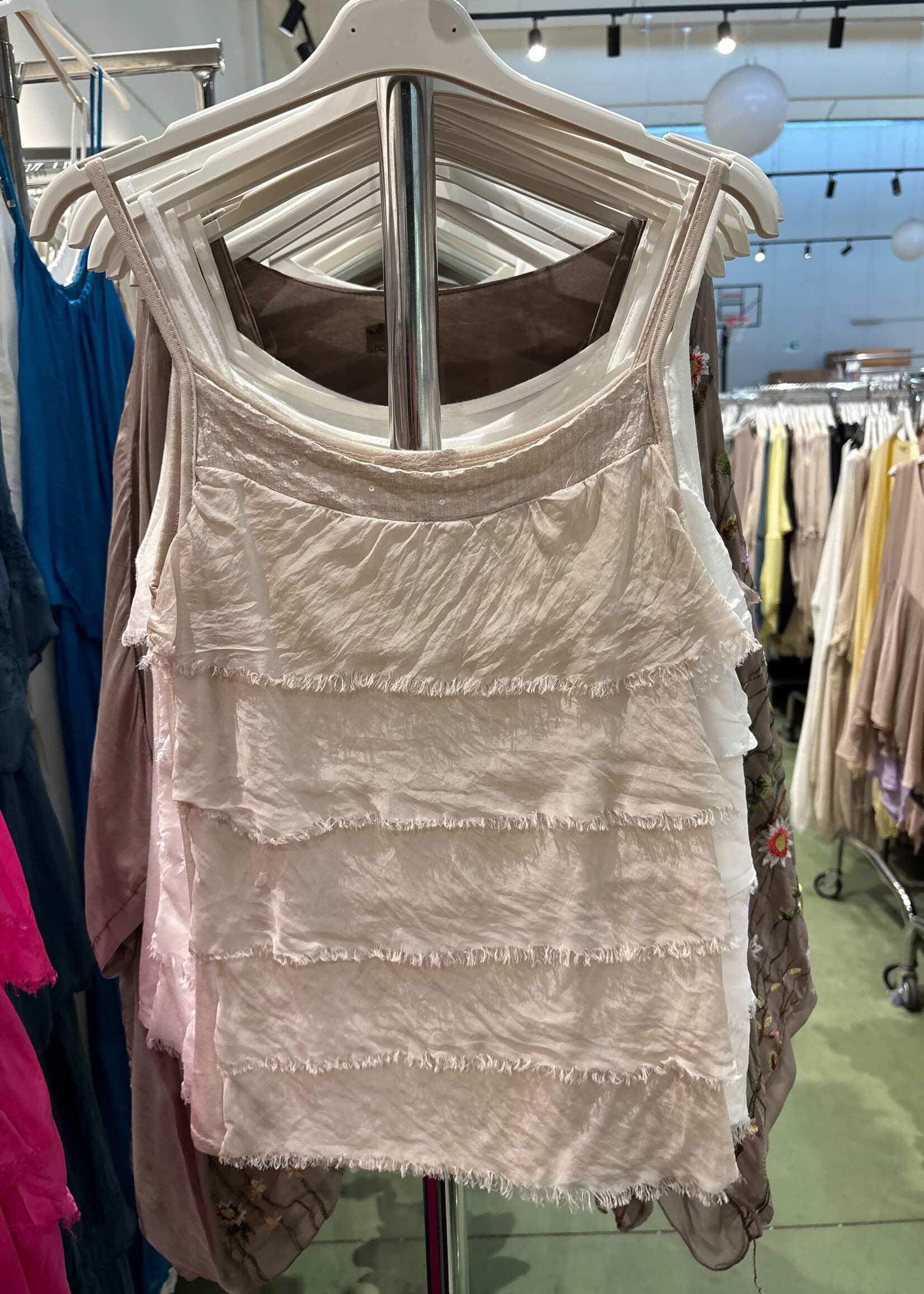 Silk sequin cami +3 colors