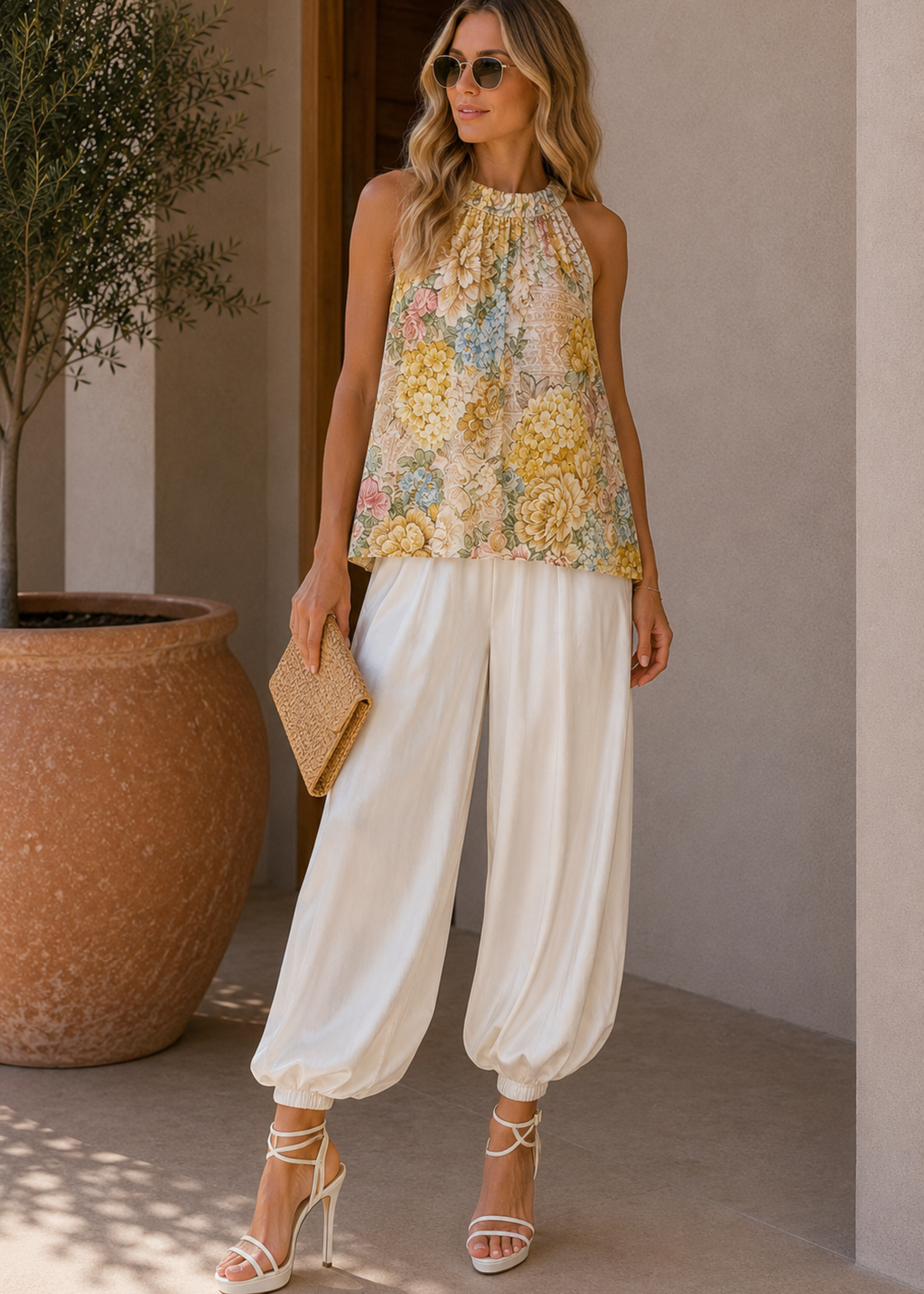 Floral bubble top +2 colors