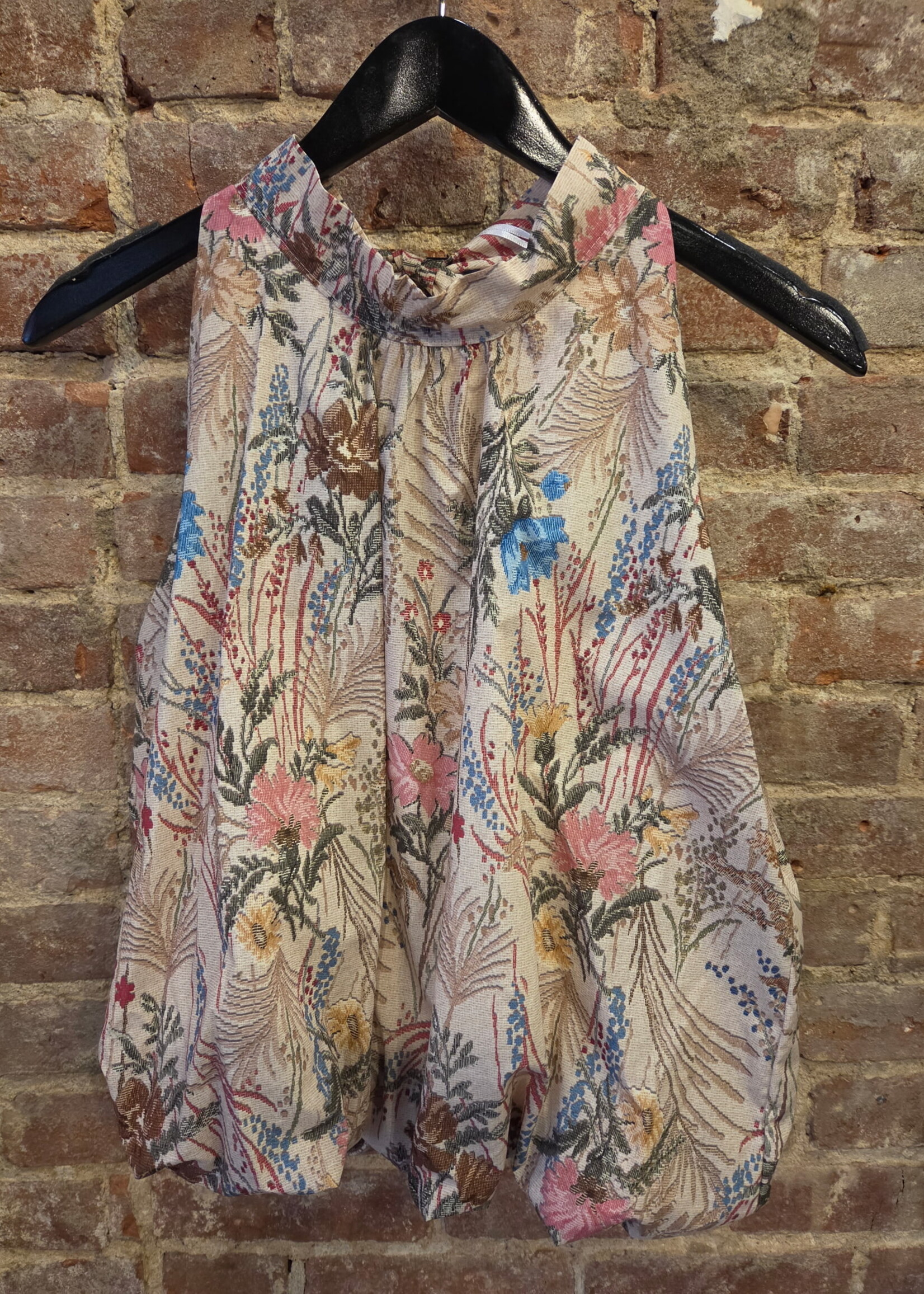 Floral bubble top +2 colors