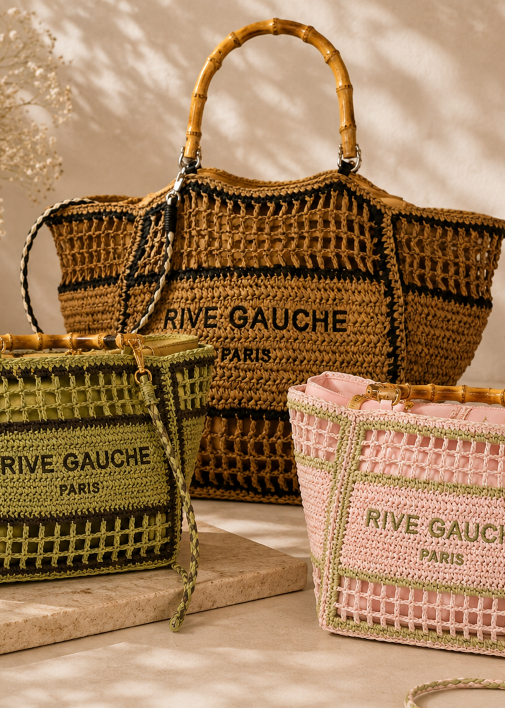 Rive gauche large tote +2 colors