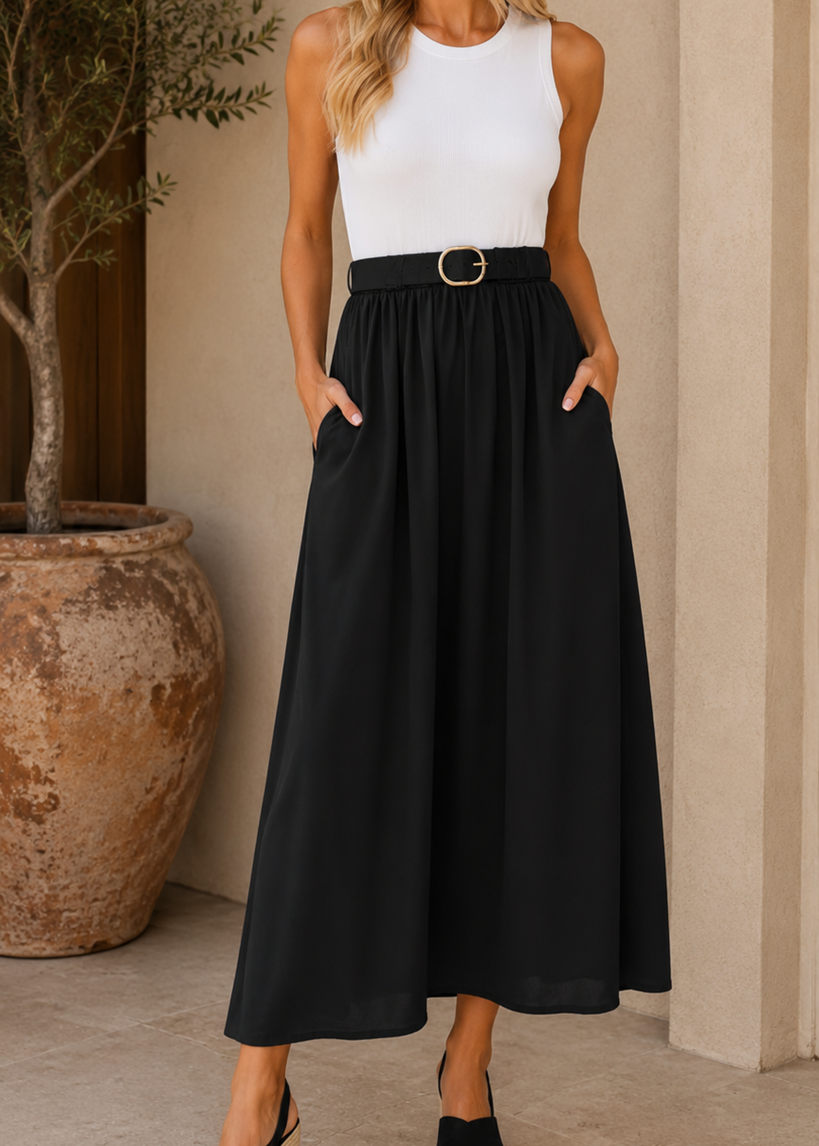 Belted mix midi +3 colors