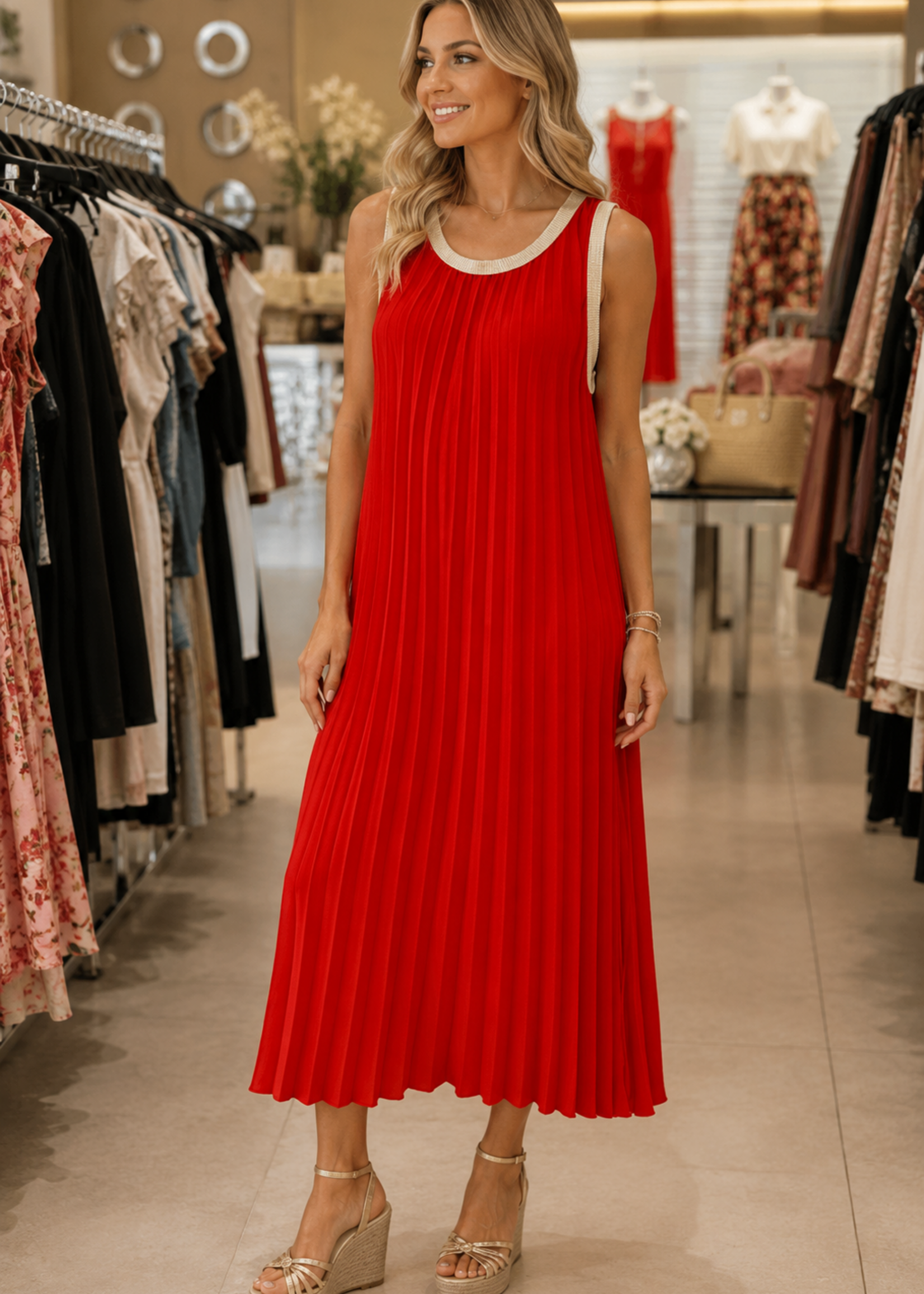 Solid plisse maxi +3 colors