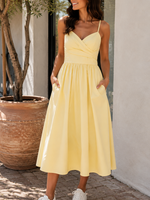 Spaghetti strap midi +4 colors