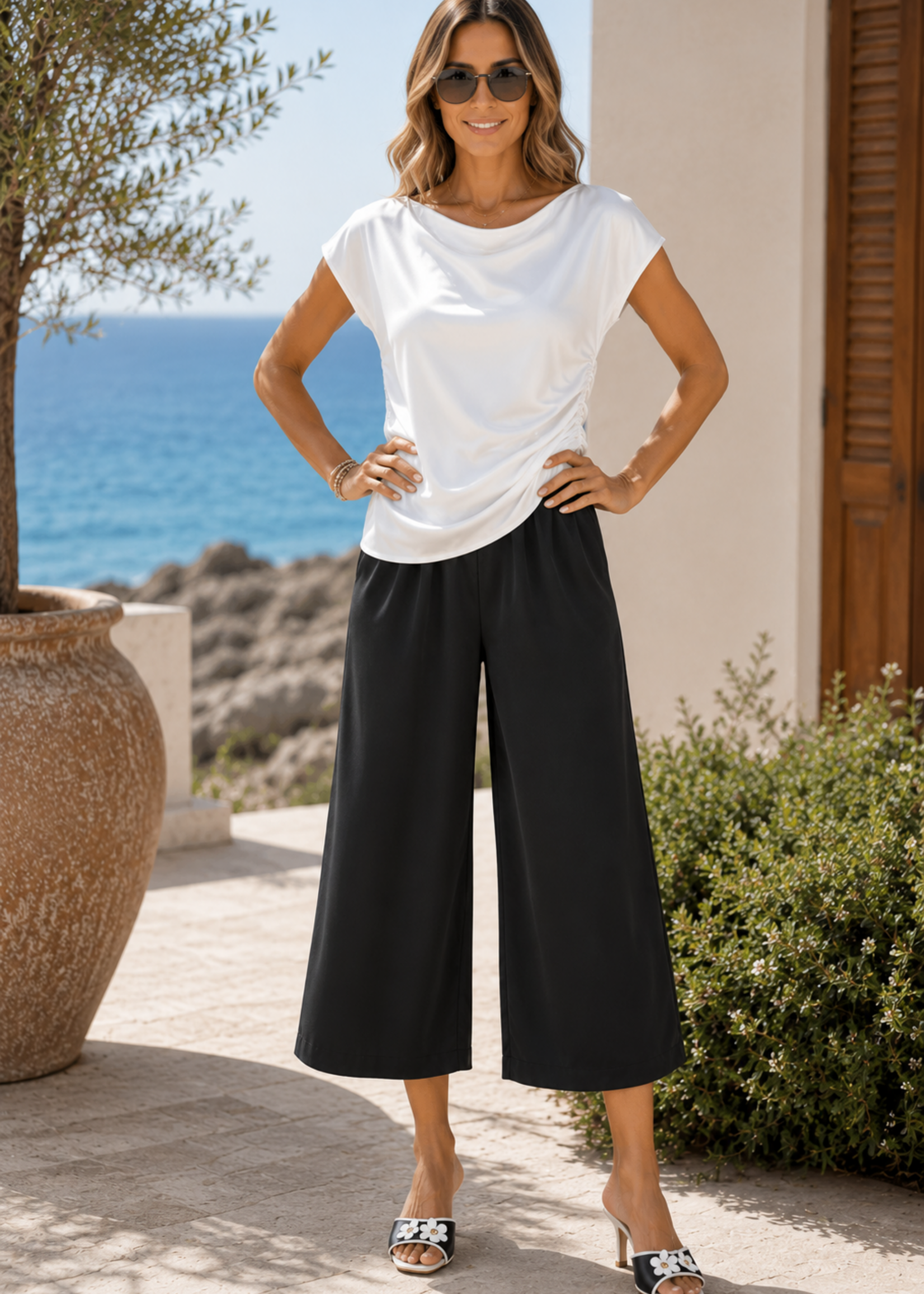 Ruched side top +3 colors