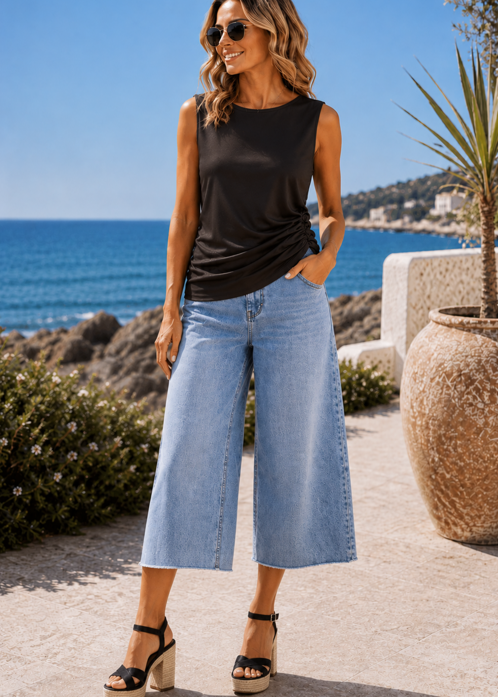 Ruched side top +3 colors