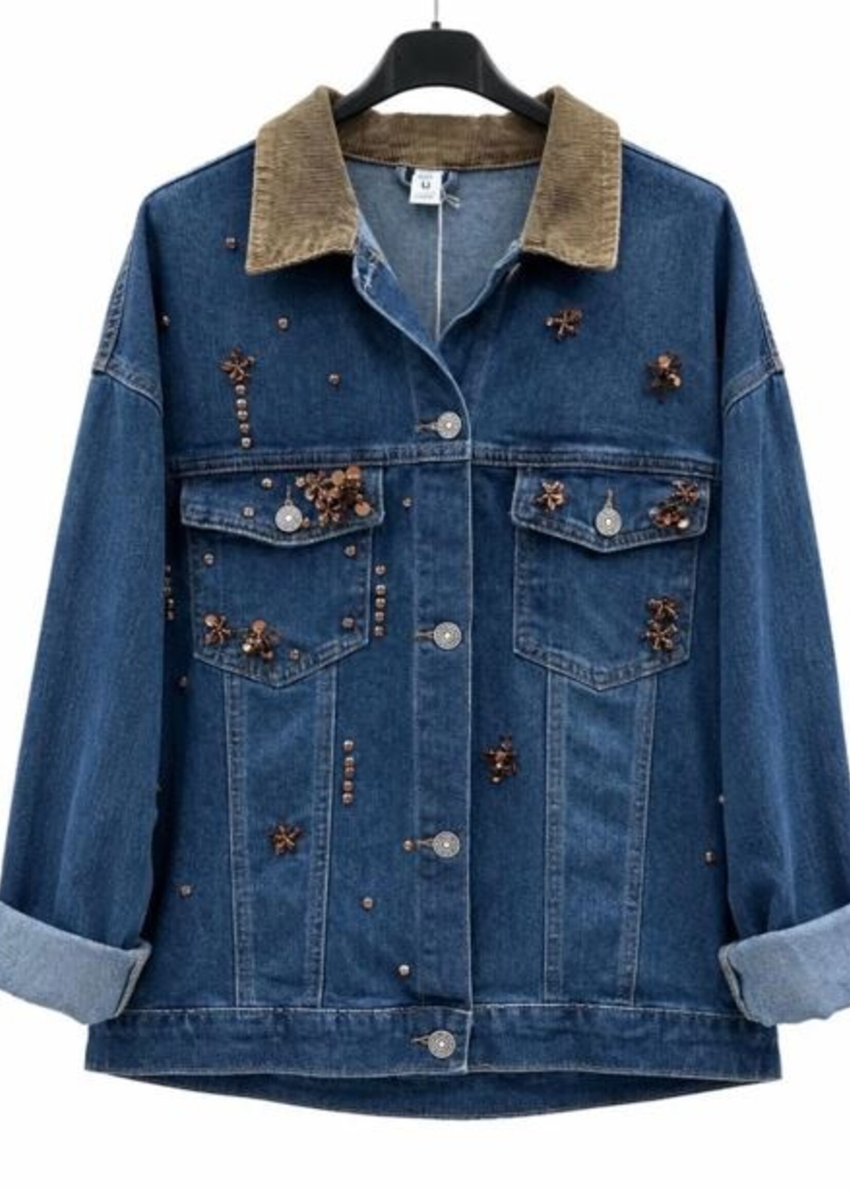 Embellished denim jacket