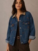 Embellished denim jacket