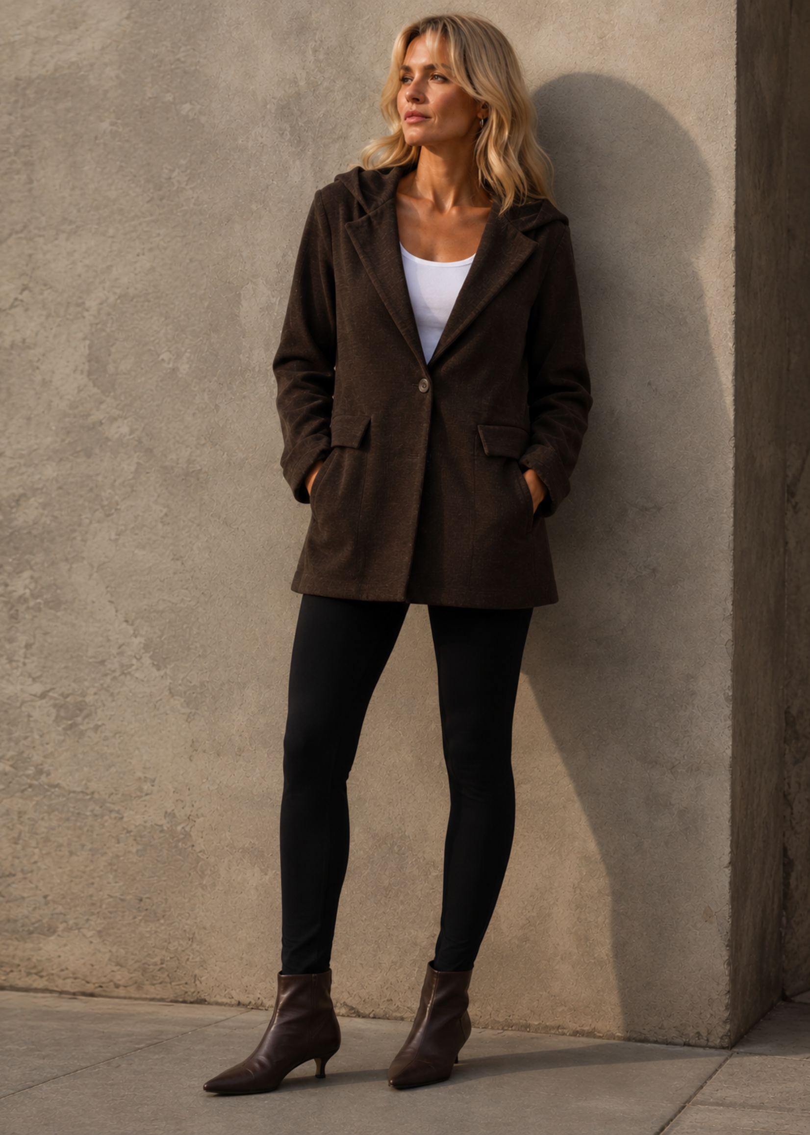 Hooded blazer +3 colors