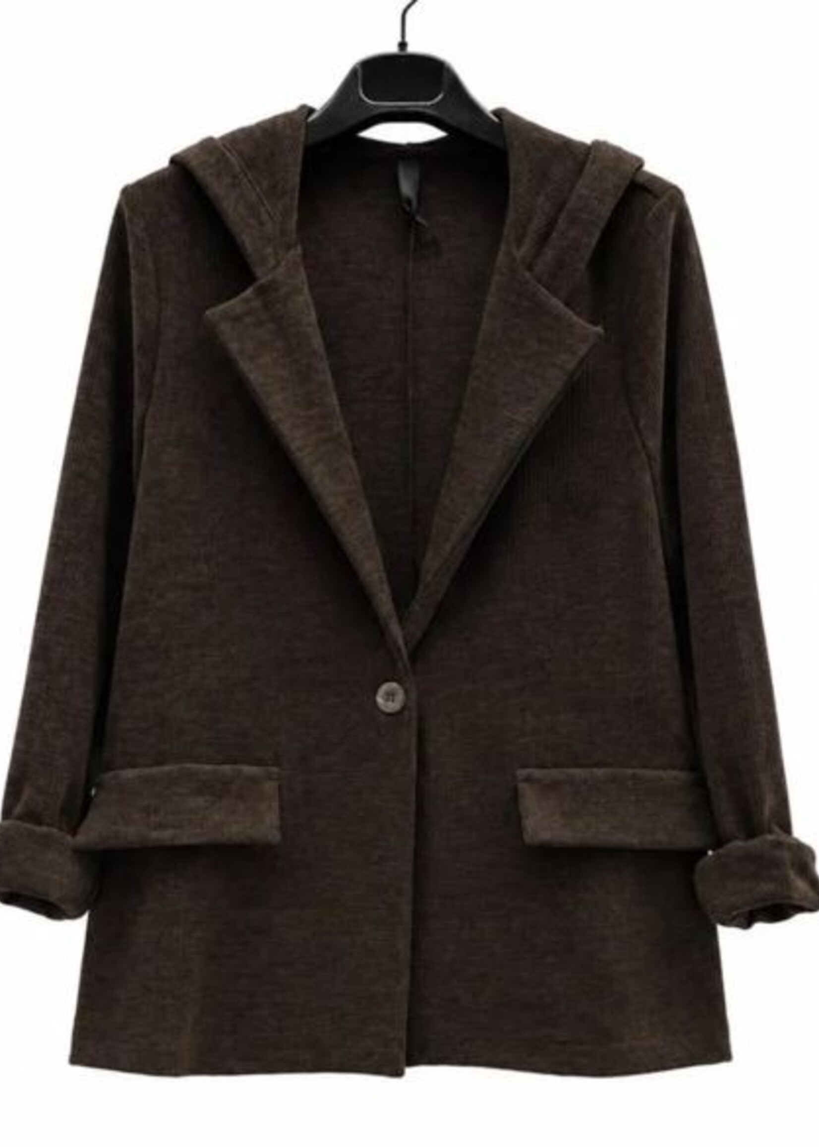 Hooded blazer +3 colors