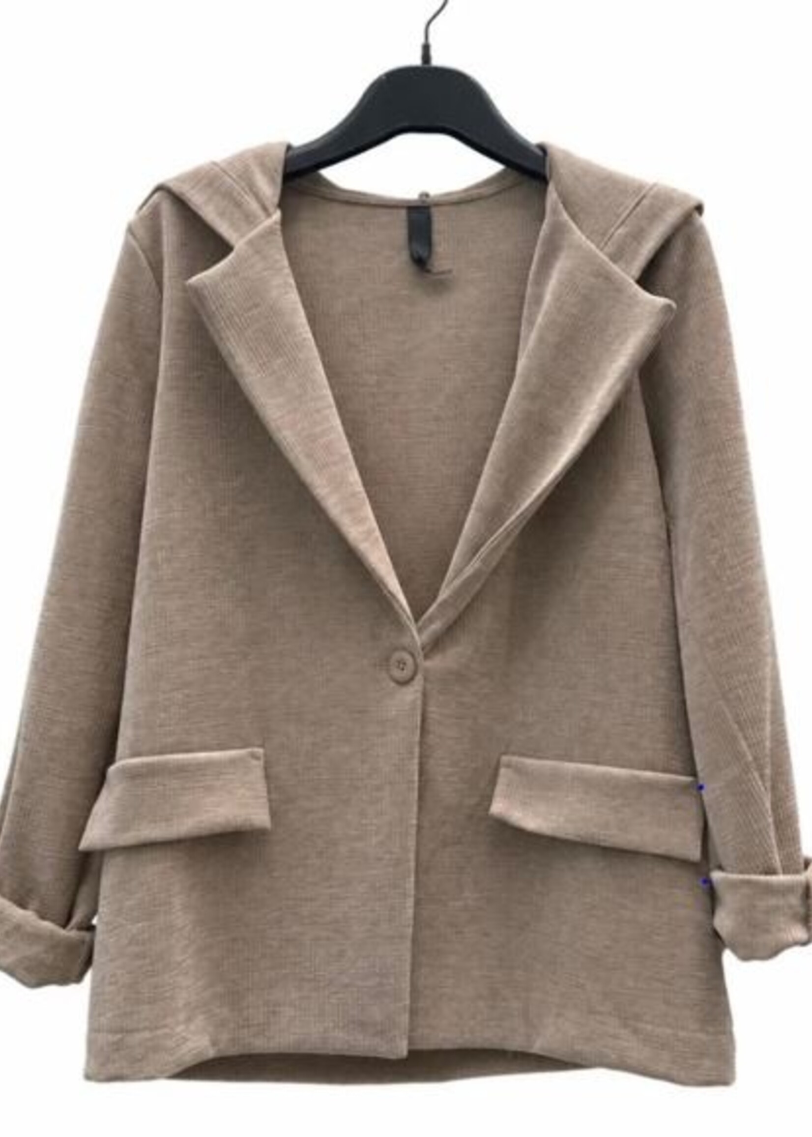 Hooded blazer +3 colors