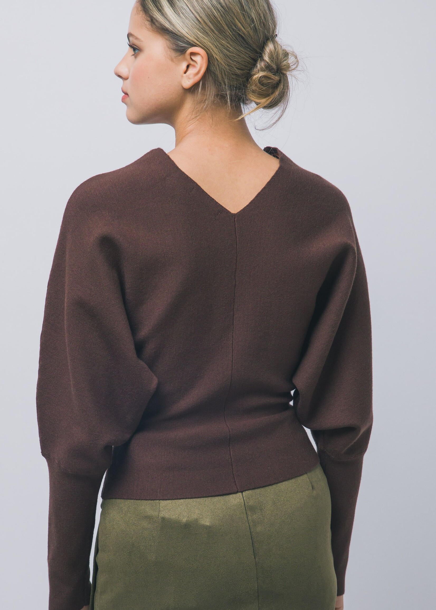 Dolman V neck top +2 colors