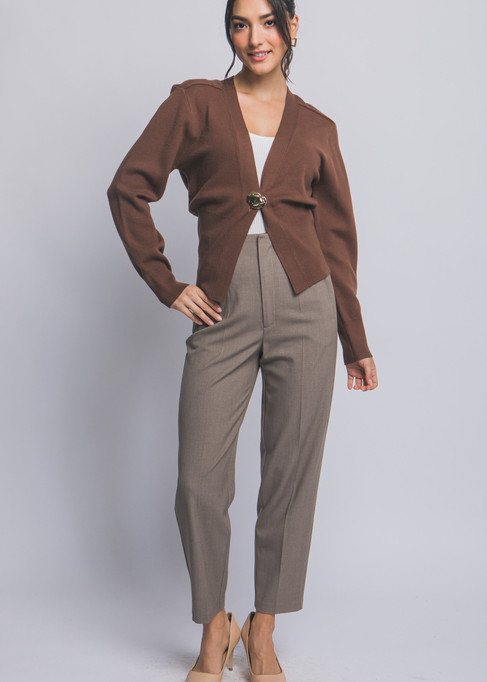 1 button cardigan +2 colors