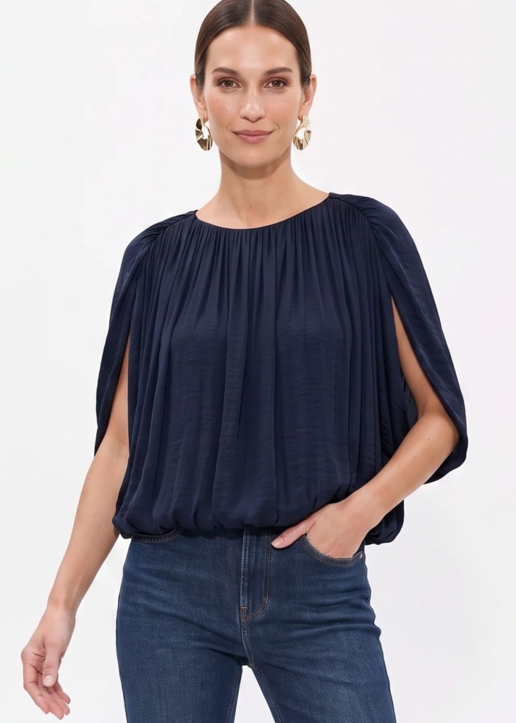 Bubble hem top +3 colors