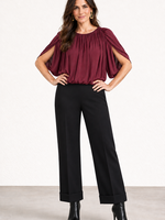 Wide cuff ponte pant +3 colors