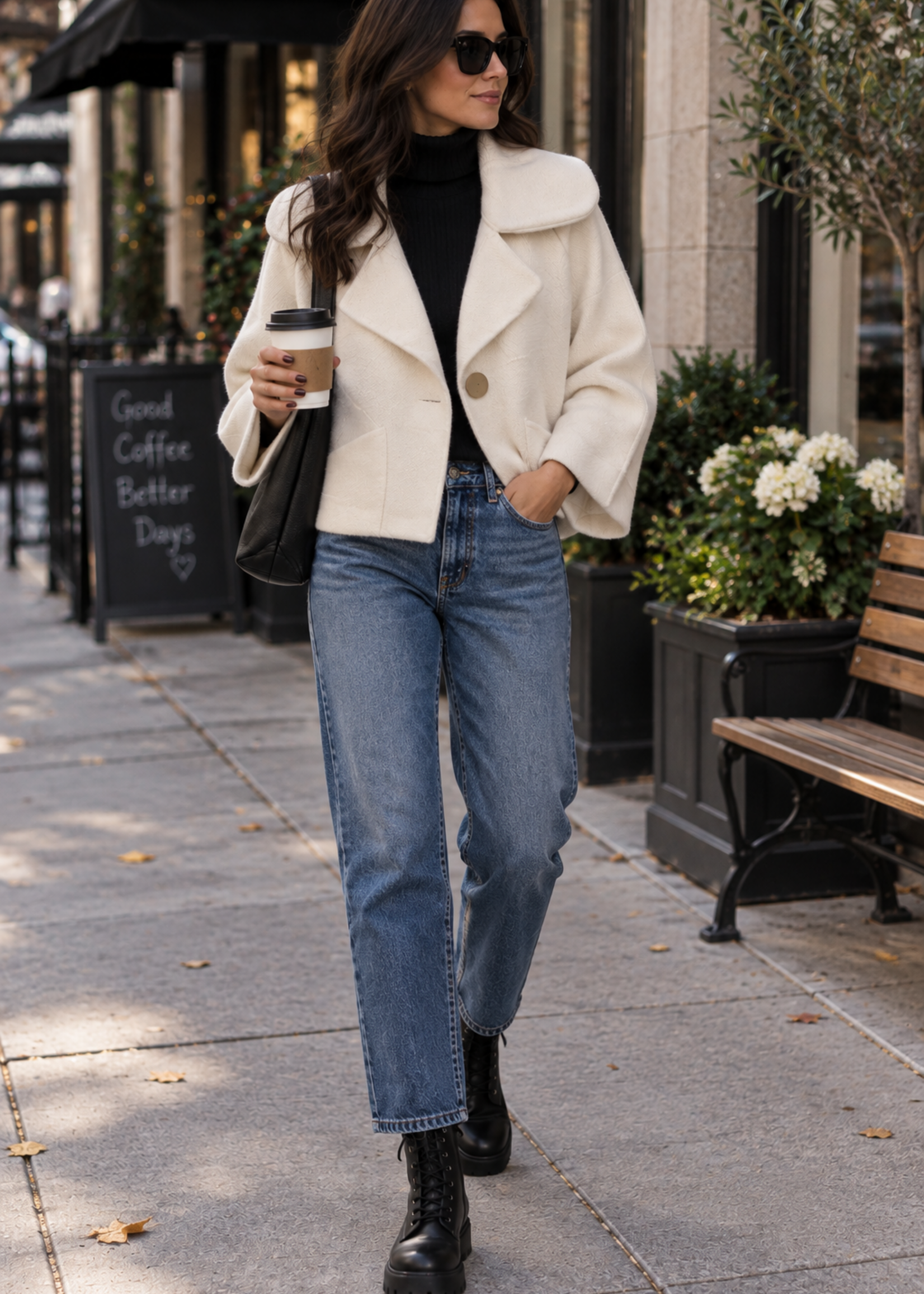 One button boxy cardigan +2 colors