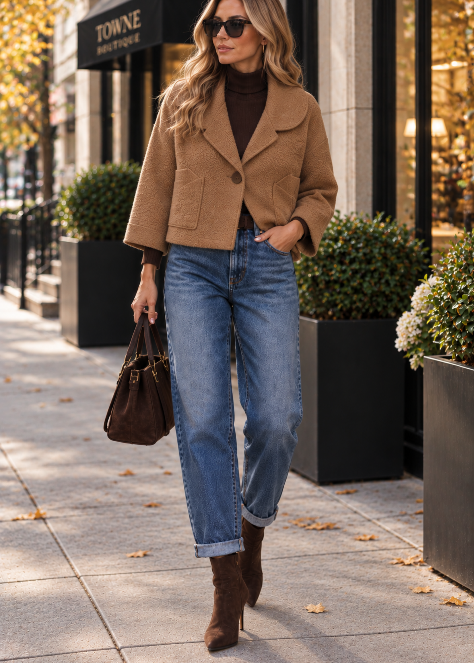 One button boxy cardigan +2 colors