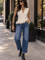 Fur hem vest +2 colors