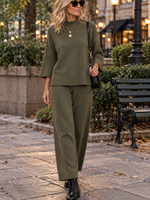 Mock neck cargo set +3 colors