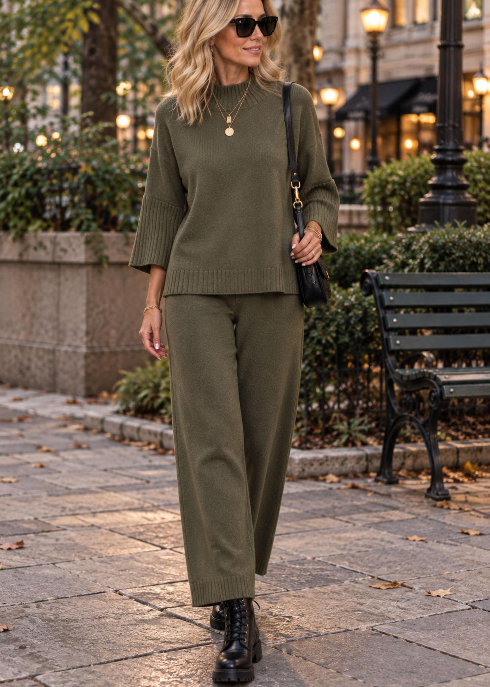 Mock neck cargo set +3 colors