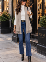 Fringe sweater vest
