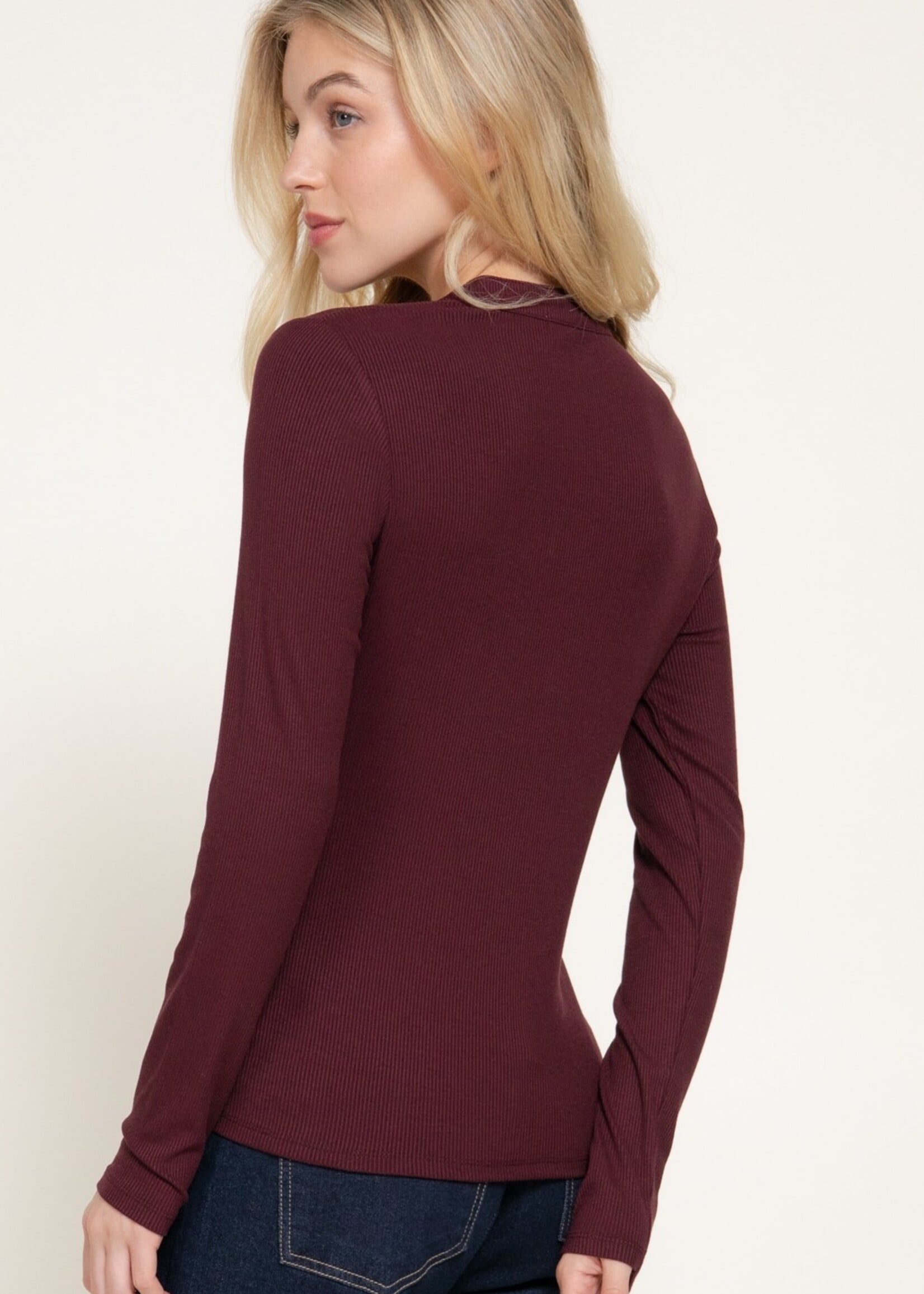 Snap Henley top +3 colors