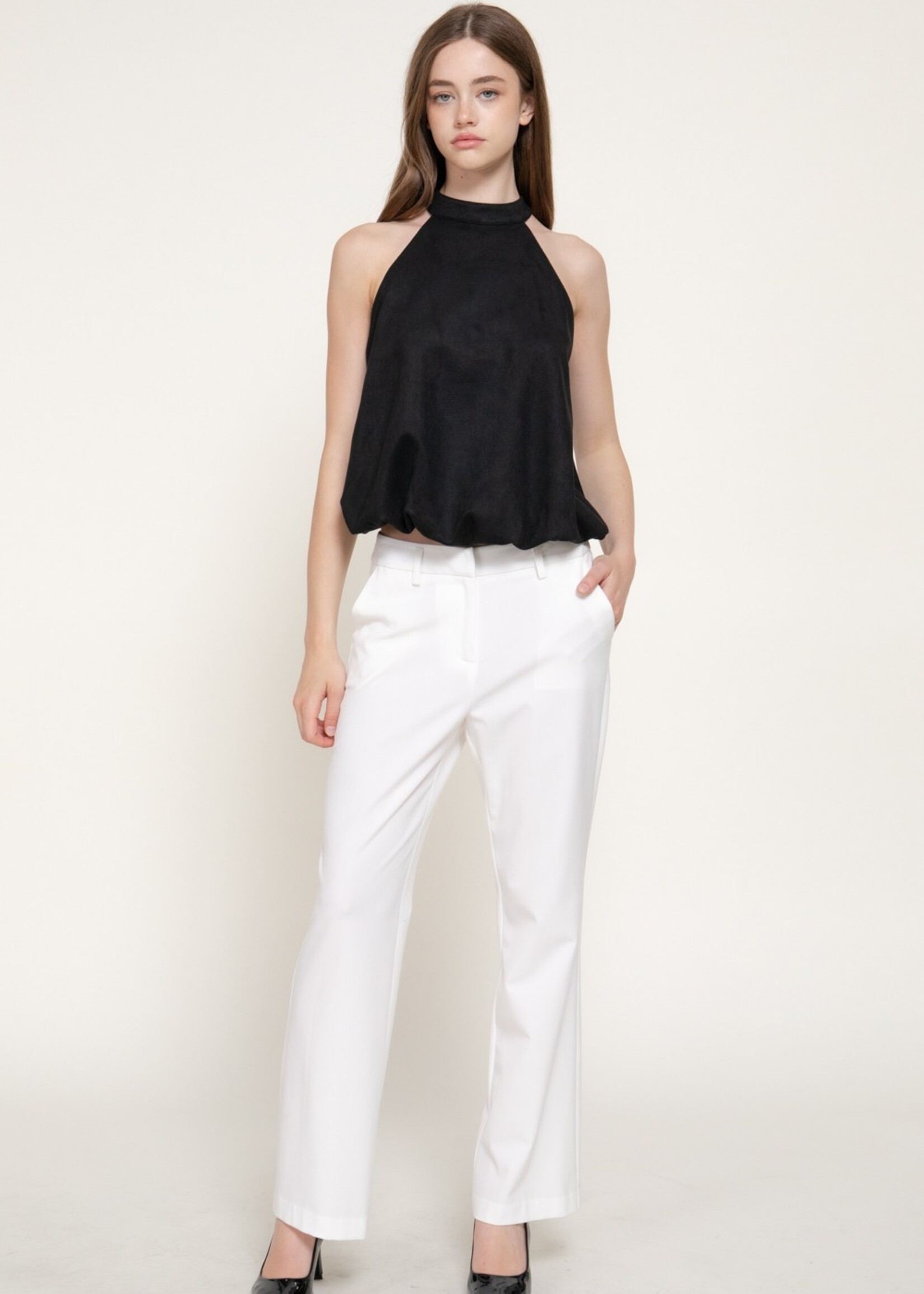 Suede bubble top +3 colors