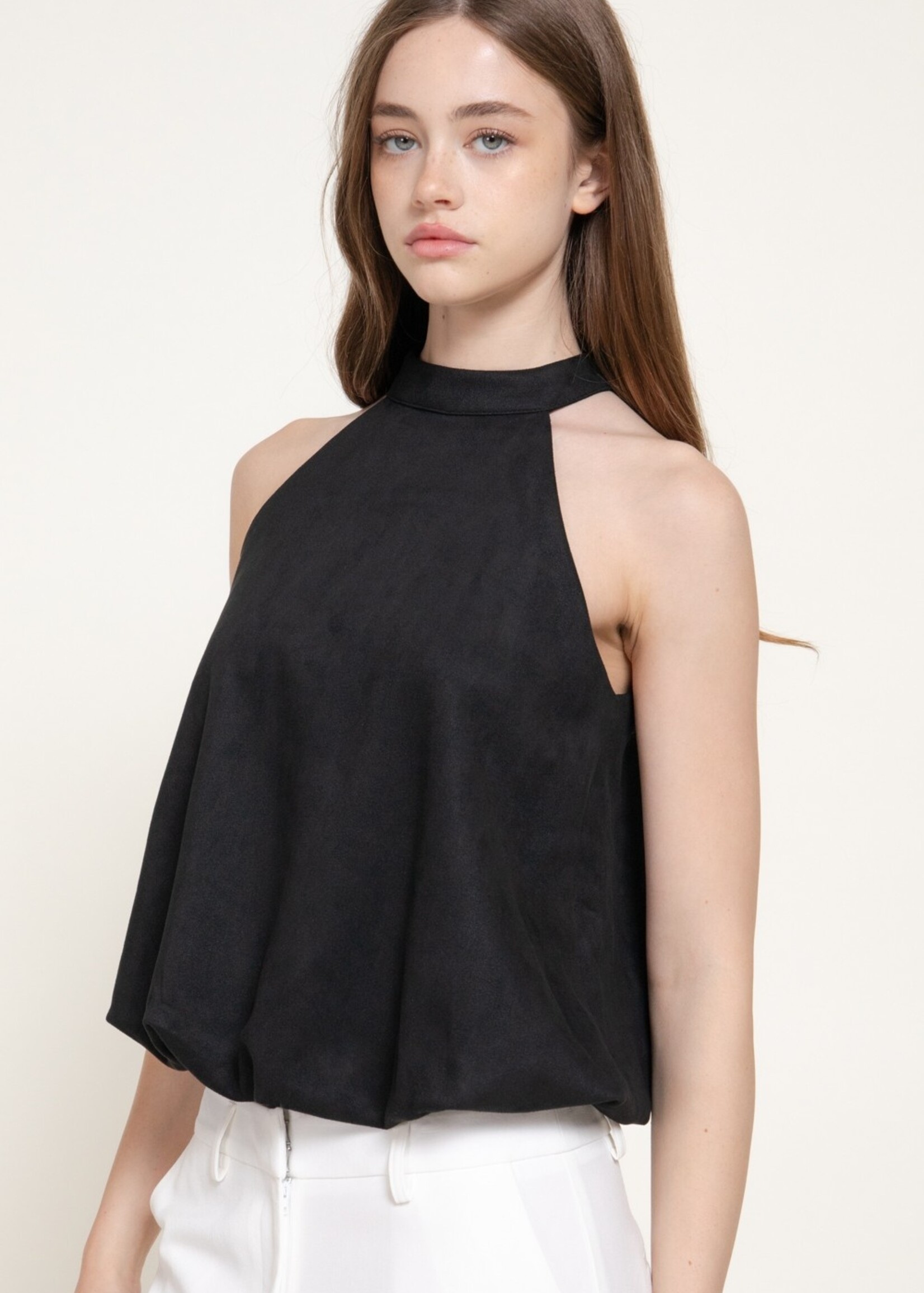 Suede bubble top +3 colors